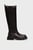 Жіночі чорні шкіряні чоботи La Sagitaria
