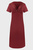 Жіноча бордова сукня