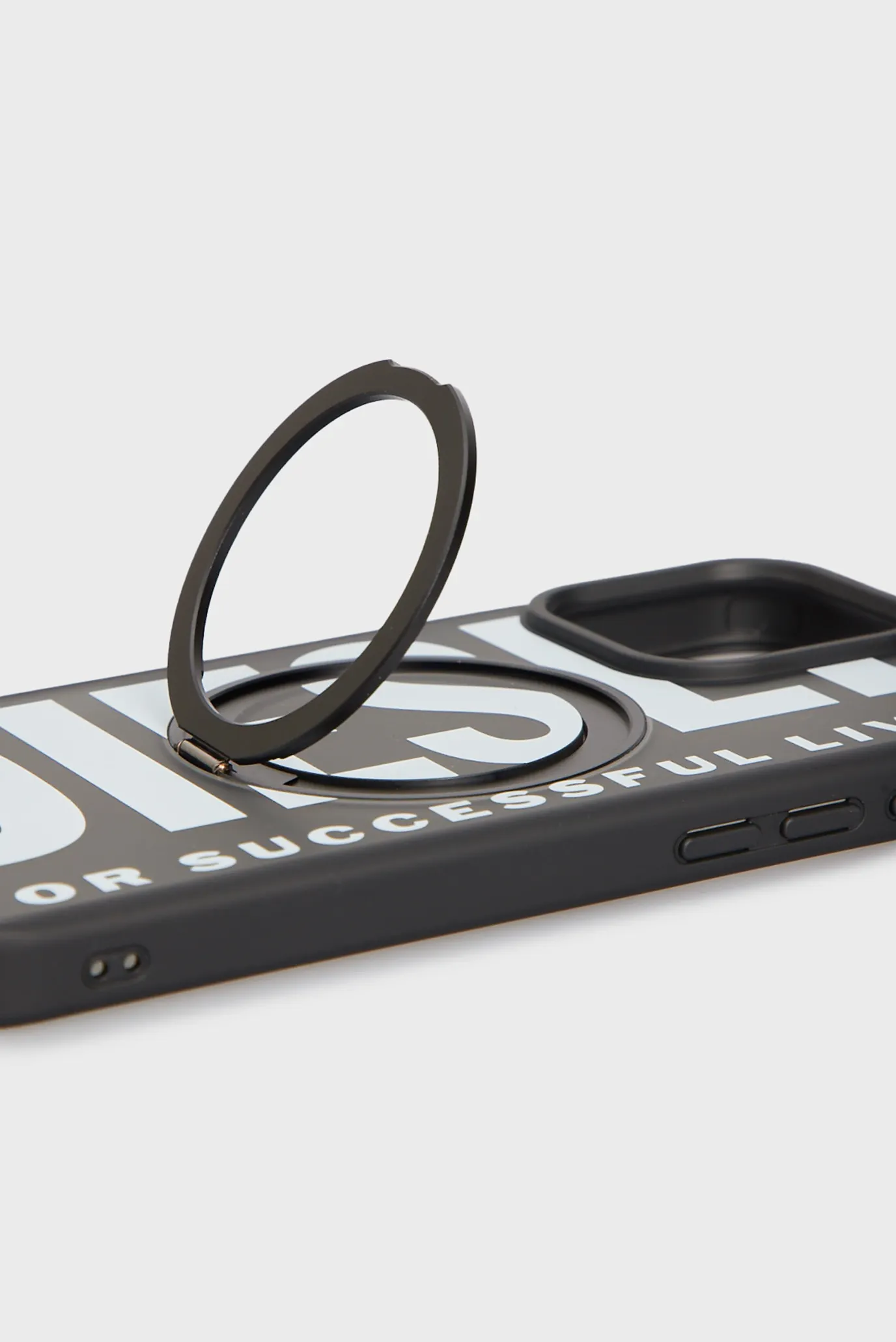Черный чехол для телефона Diesel Ringstand-Magsafe Case FW24 for iPhone 16 Pro Max 2