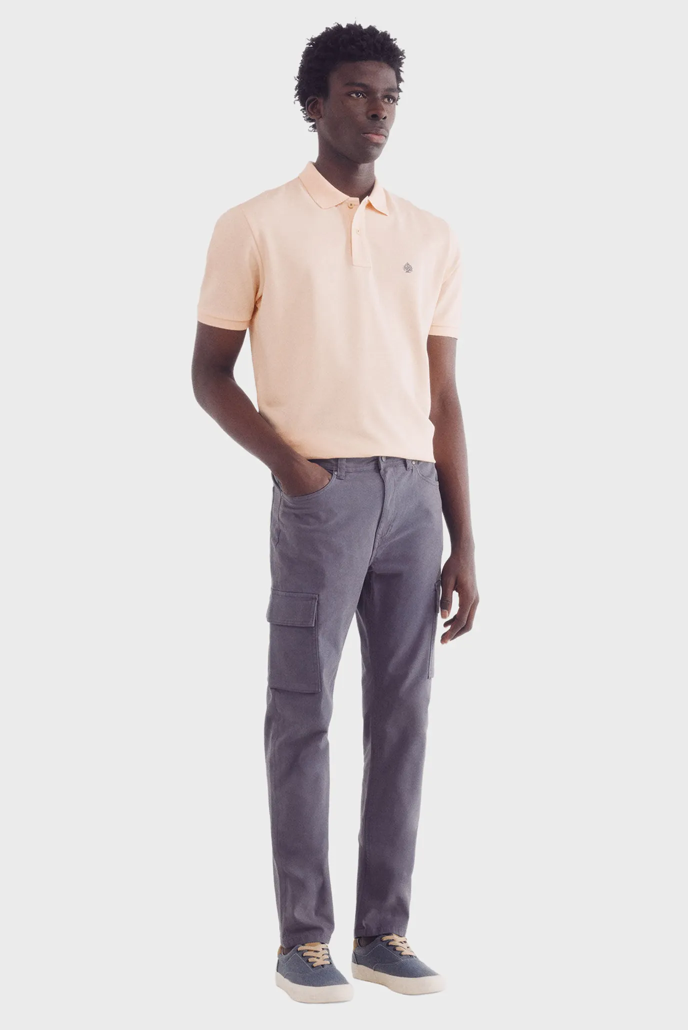 Чоловіче персикове поло 4