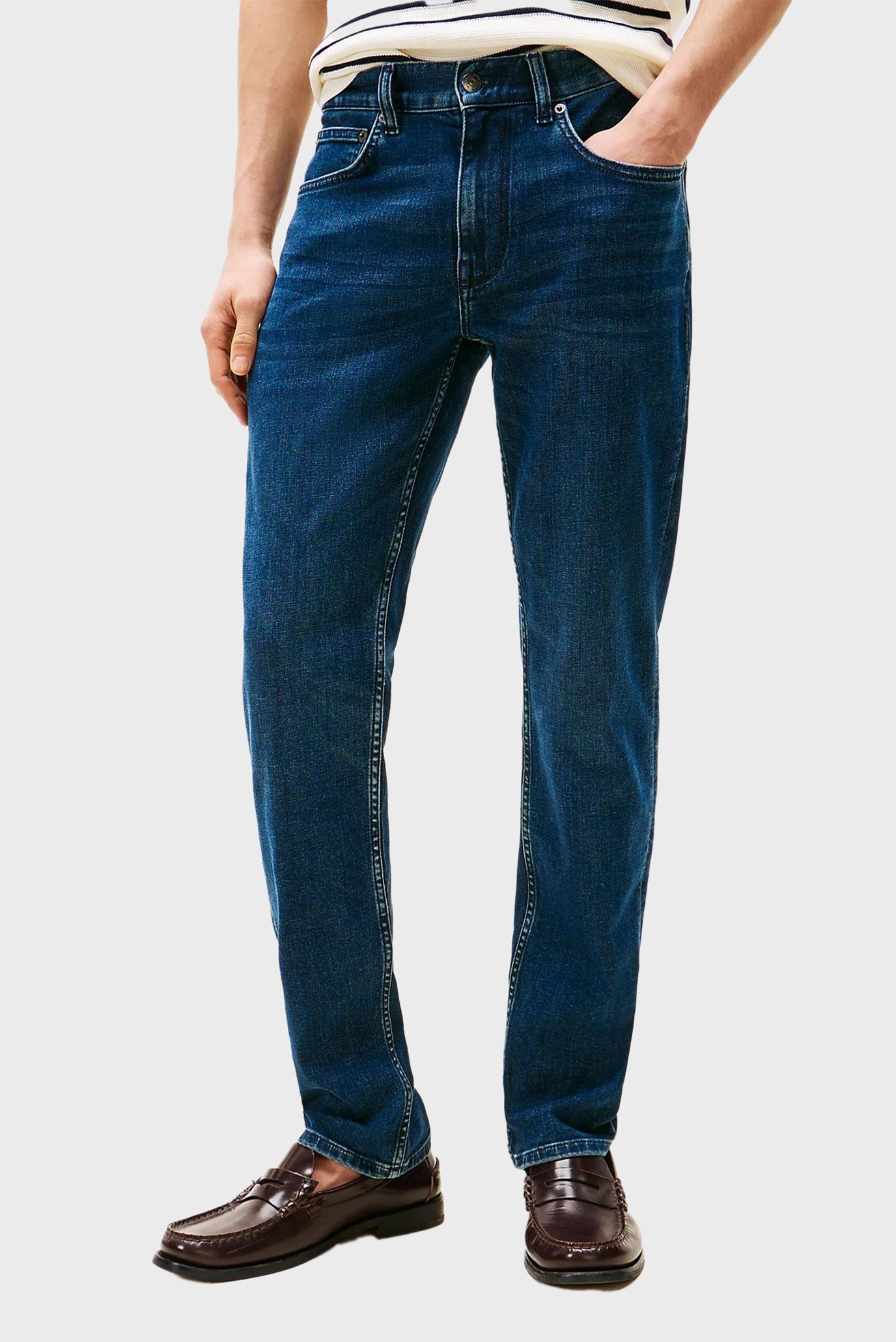 Мужские синие джинсы CORE DENTON Синий 36-32 Tommy Hilfiger MW0MW39035 Мужские синие джинсы CORE DENTON Синий 36-32 Tommy Hilfiger MW0MW39035