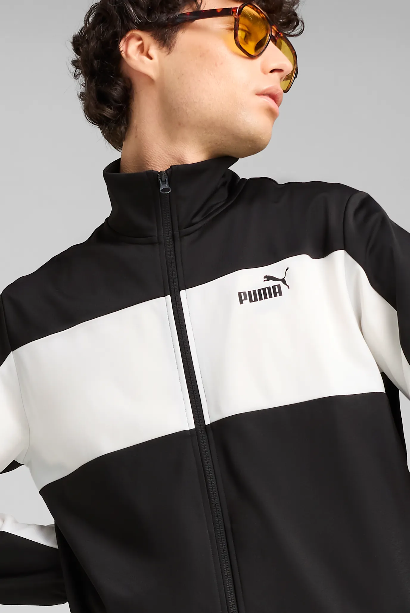 Чоловічий чорний спортивний костюм (кофта, штани) PUMA Poly Colourblock Suit Men 4