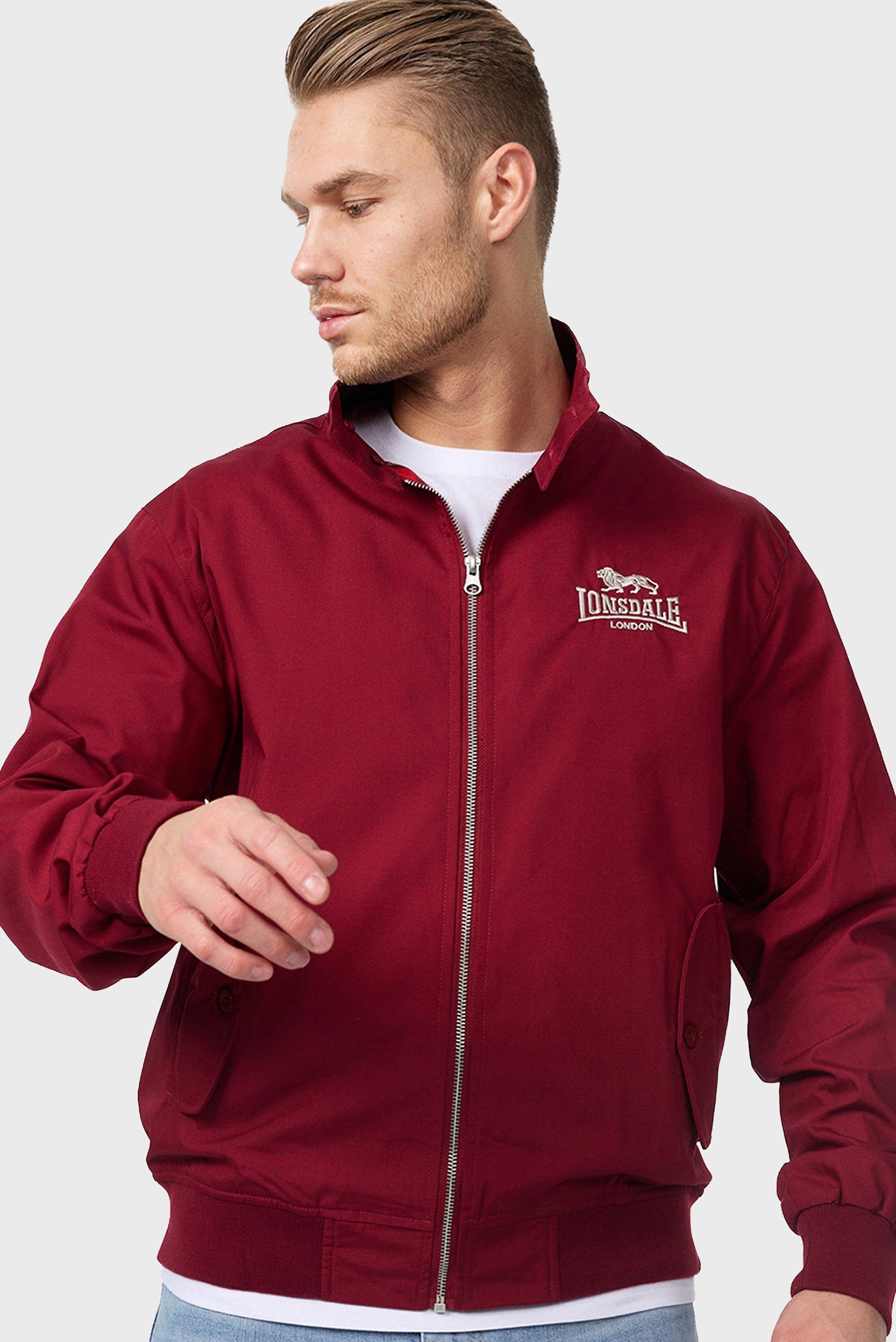 Мужская красная куртка CLASSIC Красный M Lonsdale 110538 Мужская красная куртка CLASSIC Красный M Lonsdale 110538