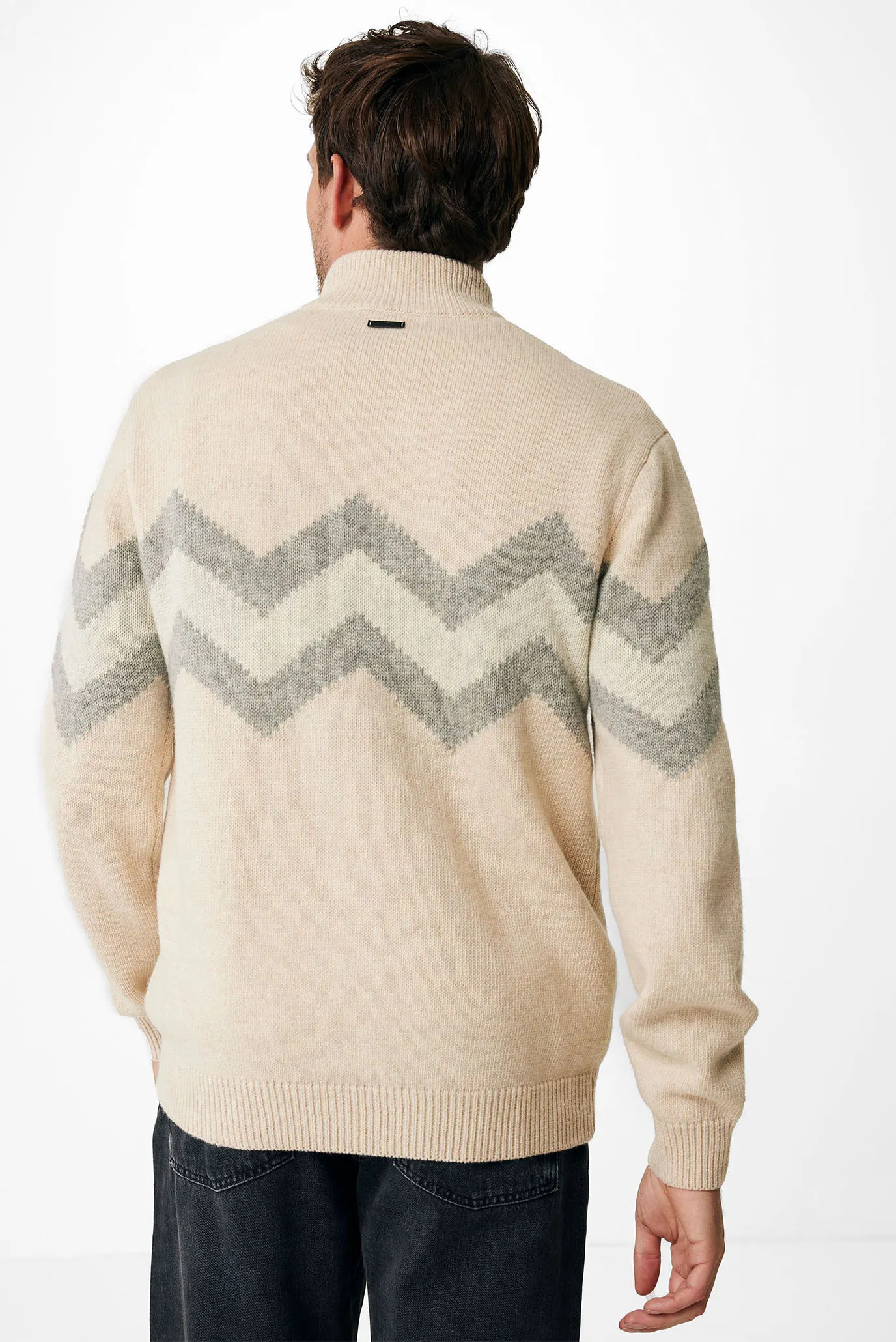 Чоловіча бежева кофта 3