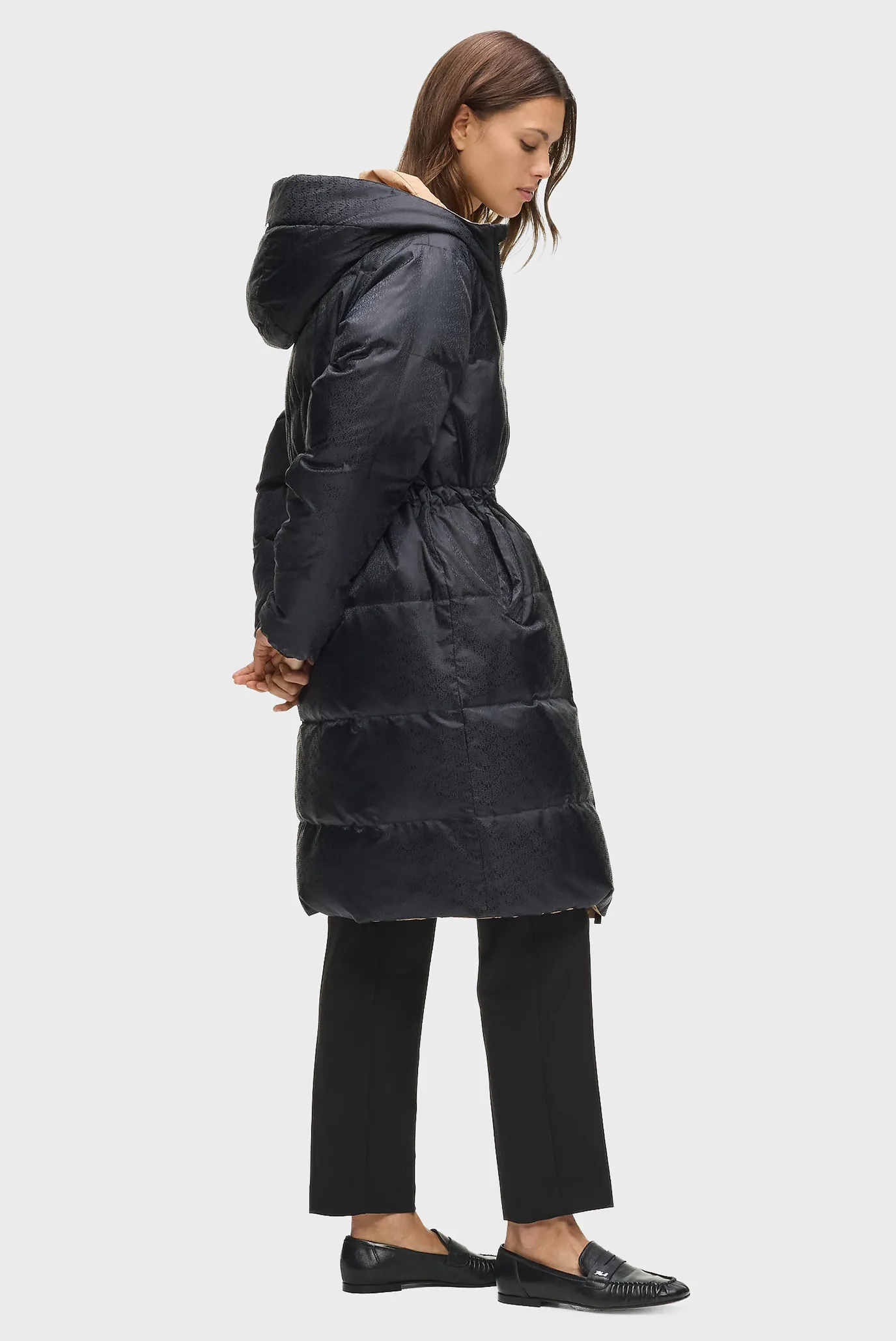 Жіноча двостороння куртка reversible long 2