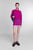 Женская фиолетовая твидовая юбка