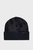 Мужская темно-серая шерстяная шапка с узором