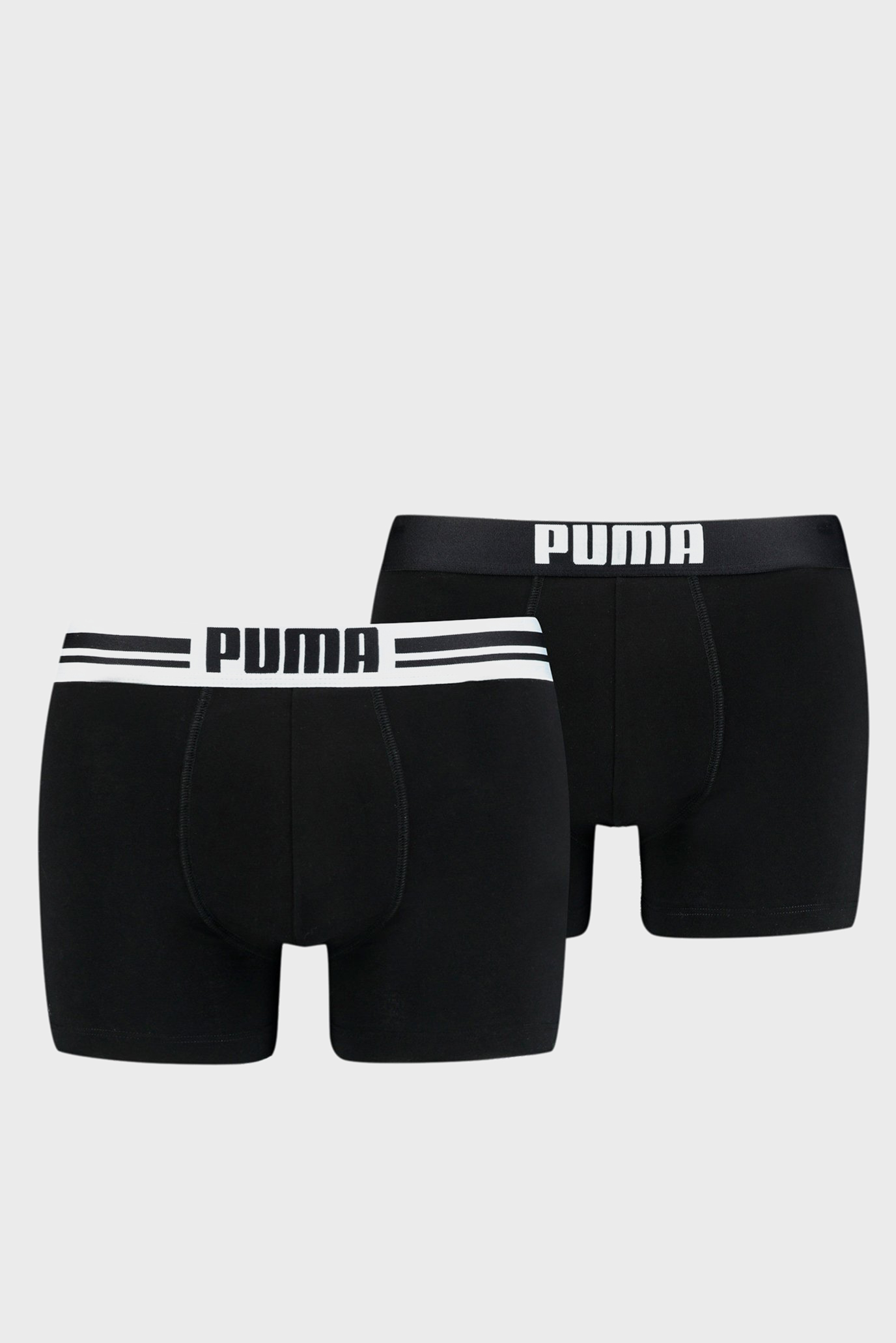 Мужские черные боксеры (2 шт) Placed Logo Boxer Shorts 2 Pack 1