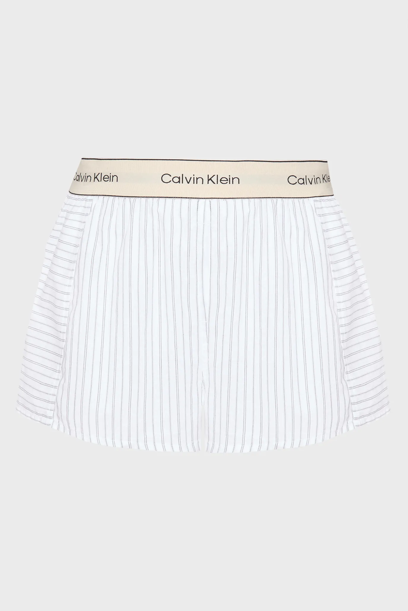 Женские белые шорты в полоску LOGO SUPER 7