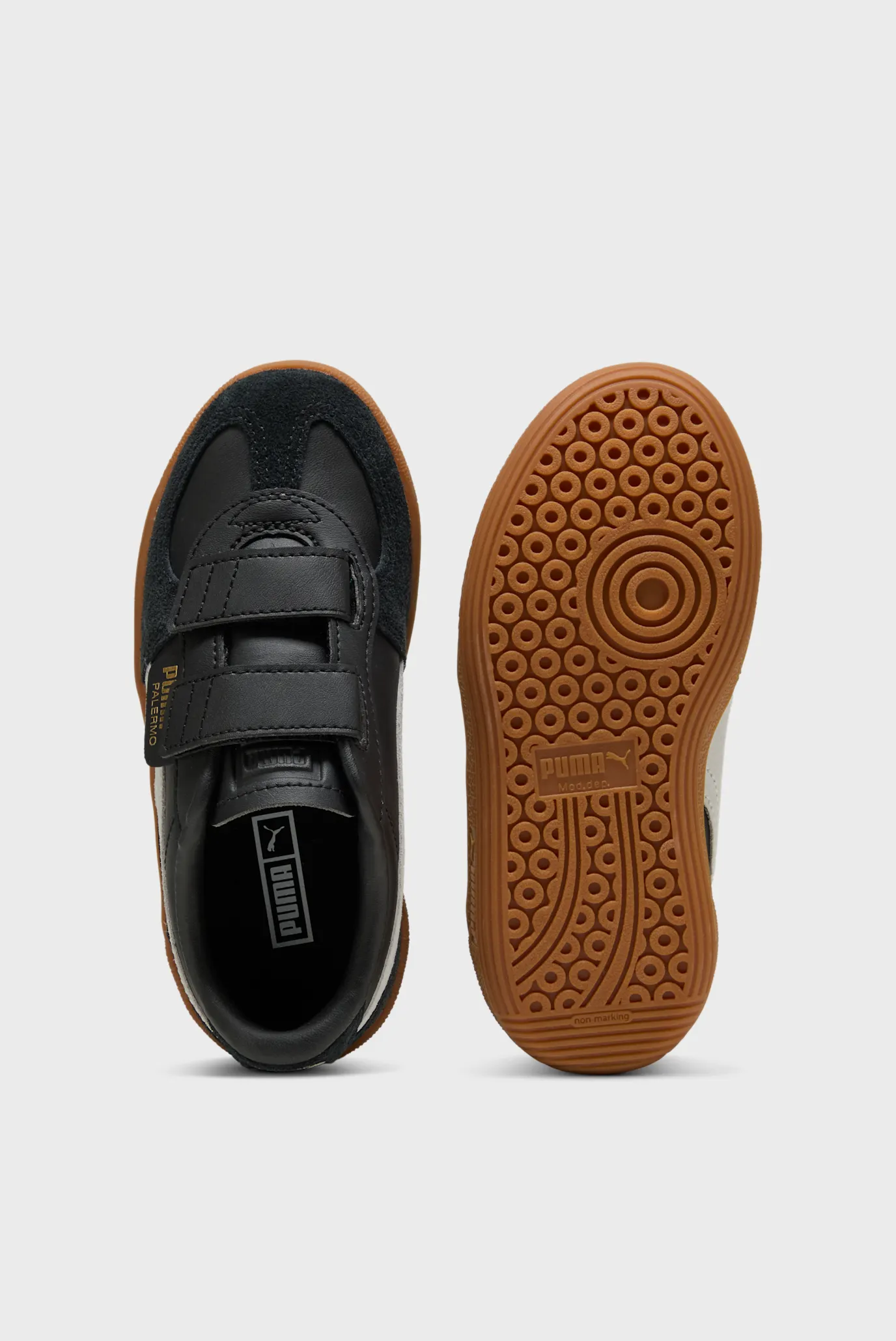 Детские черные кожаные сникерсы Palermo Leather Sneakers Kids 4