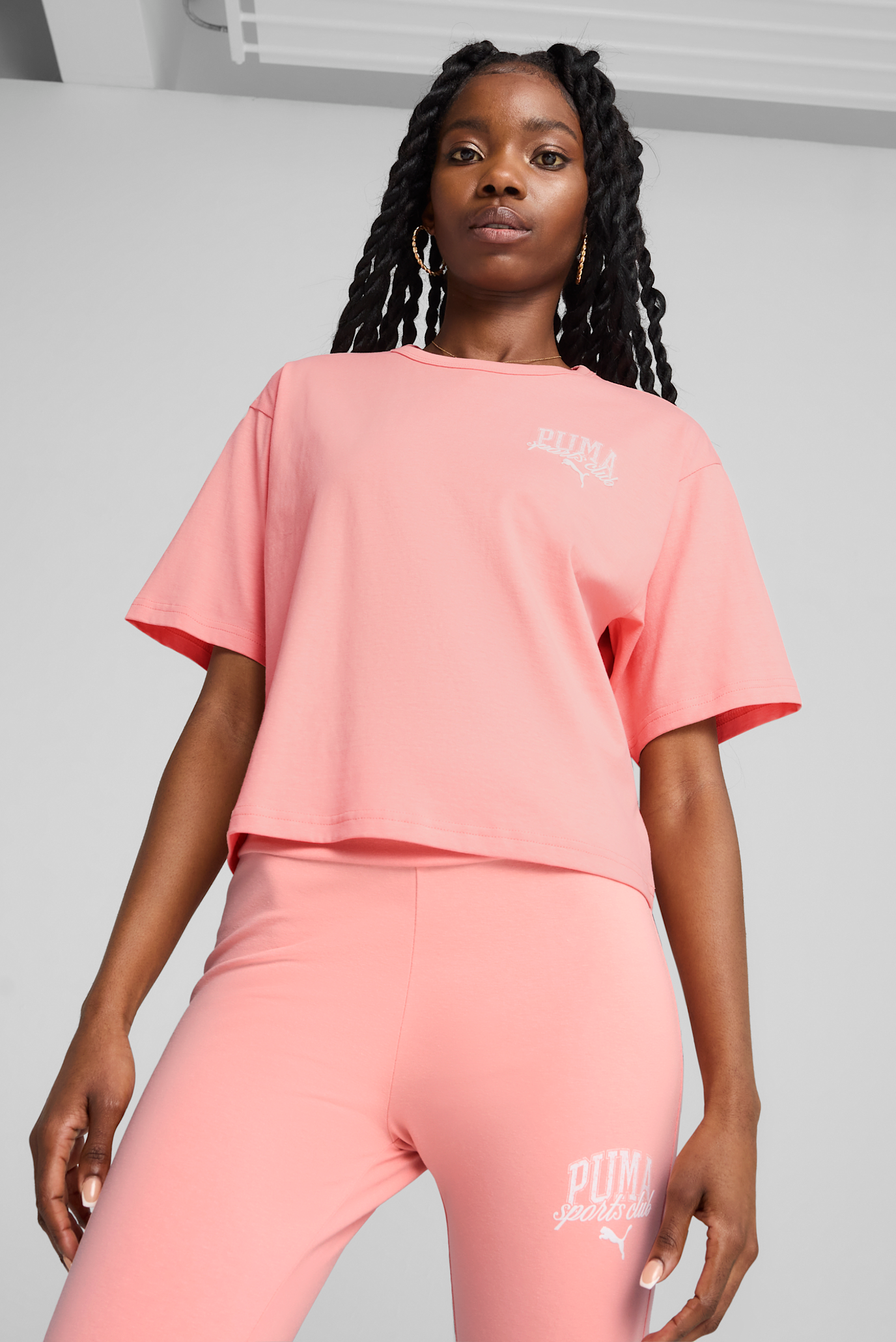 Жіноча рожева футболка PUMA CLASS Relaxed Crop Tee Women 1