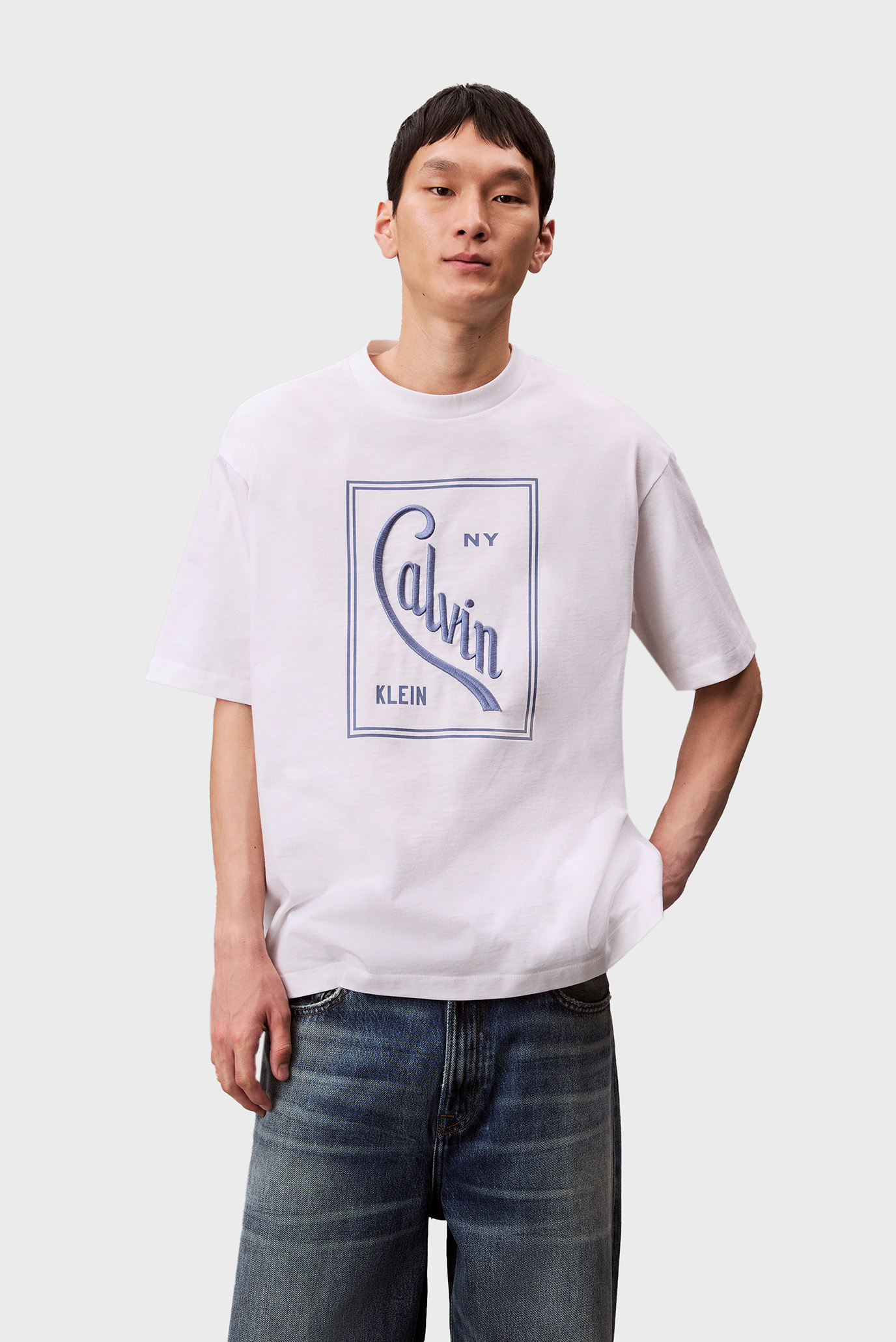 Мужская белая футболка SS 16S CALVIN STAMP Белый XXL Calvin Klein Jeans LV04RC836G Мужская белая футболка SS 16S CALVIN STAMP Белый XXL Calvin Klein Jeans LV04RC836G
