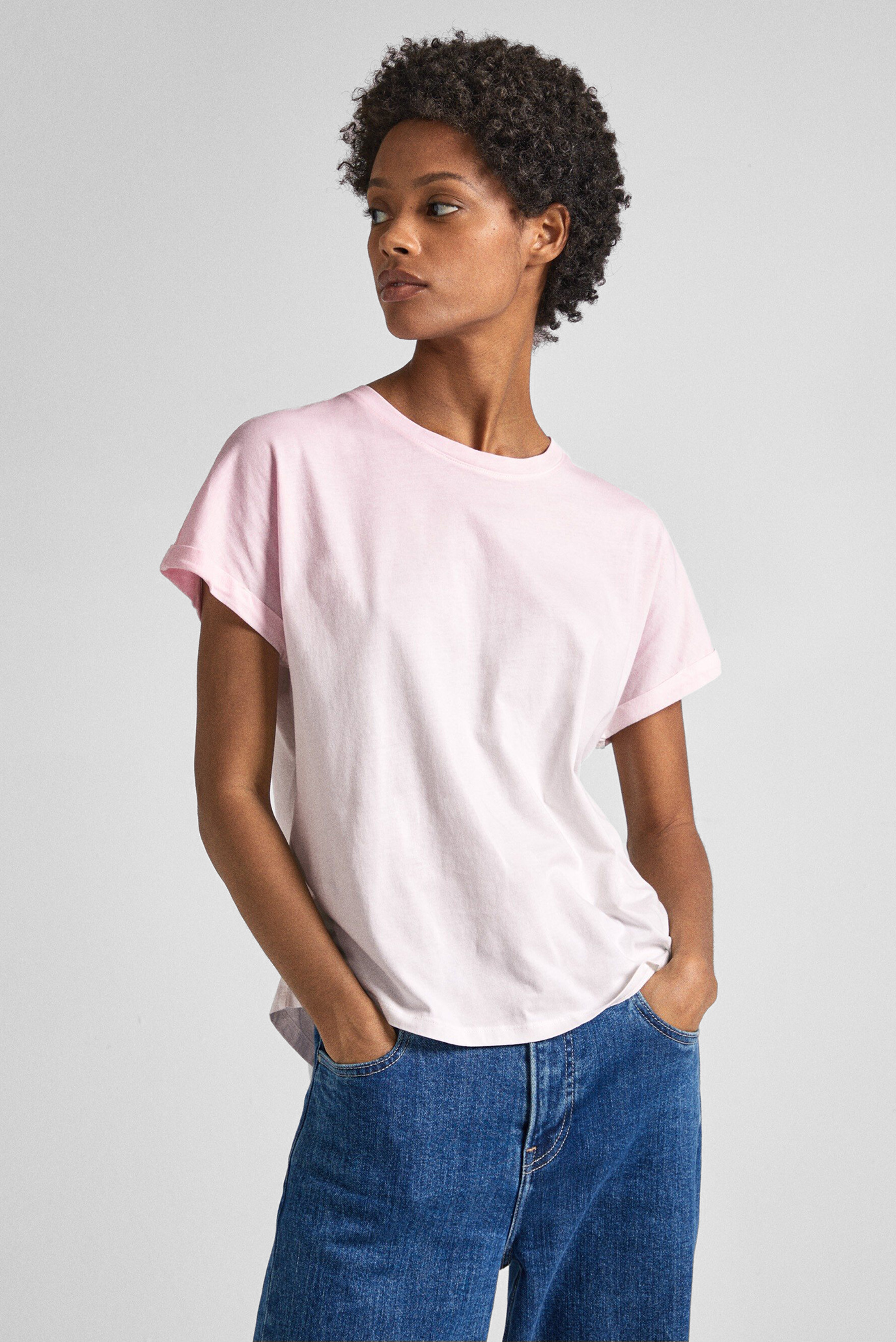 Женская розовая футболка LOURDES 1