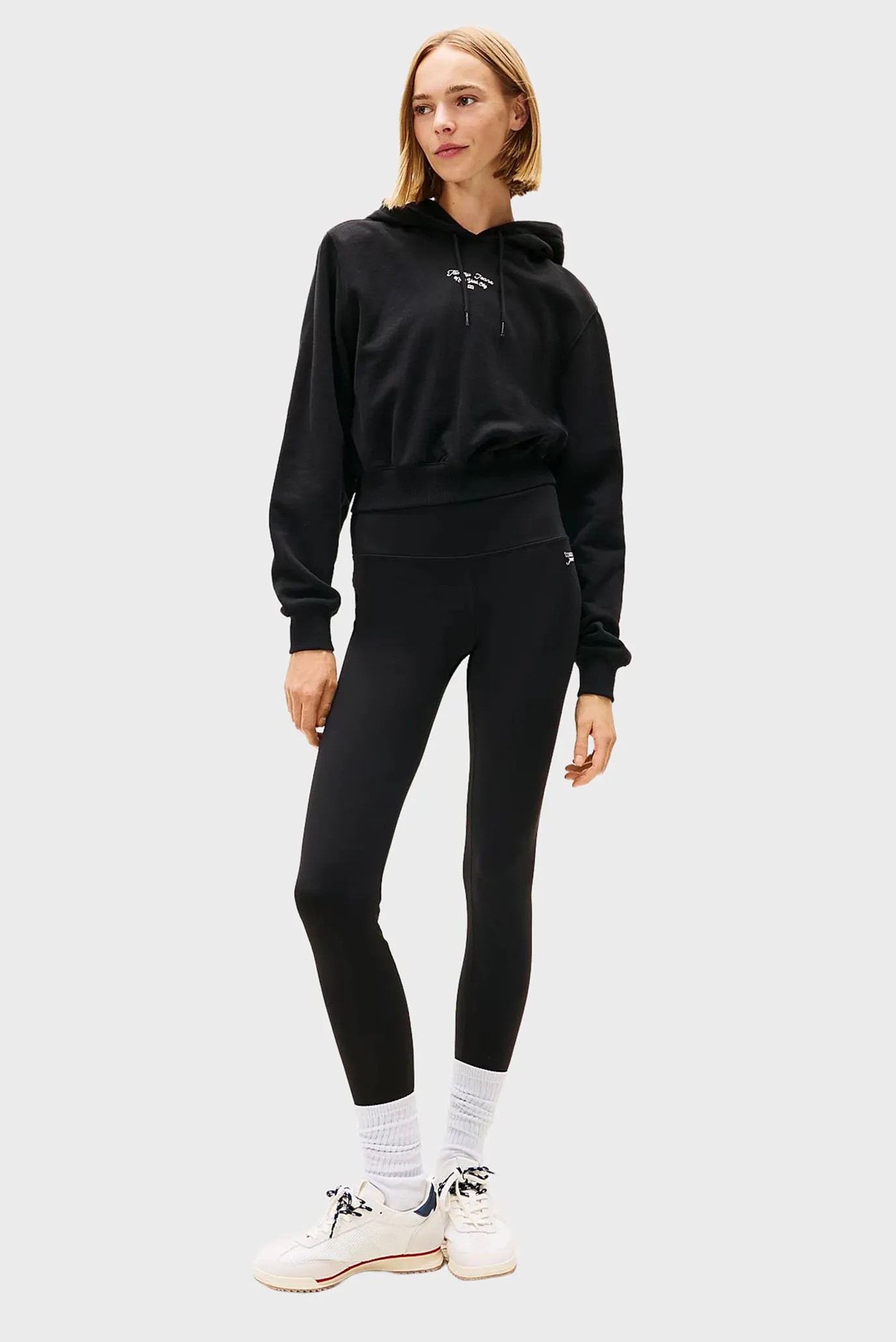 Женские черные леггинсы SILVER 2