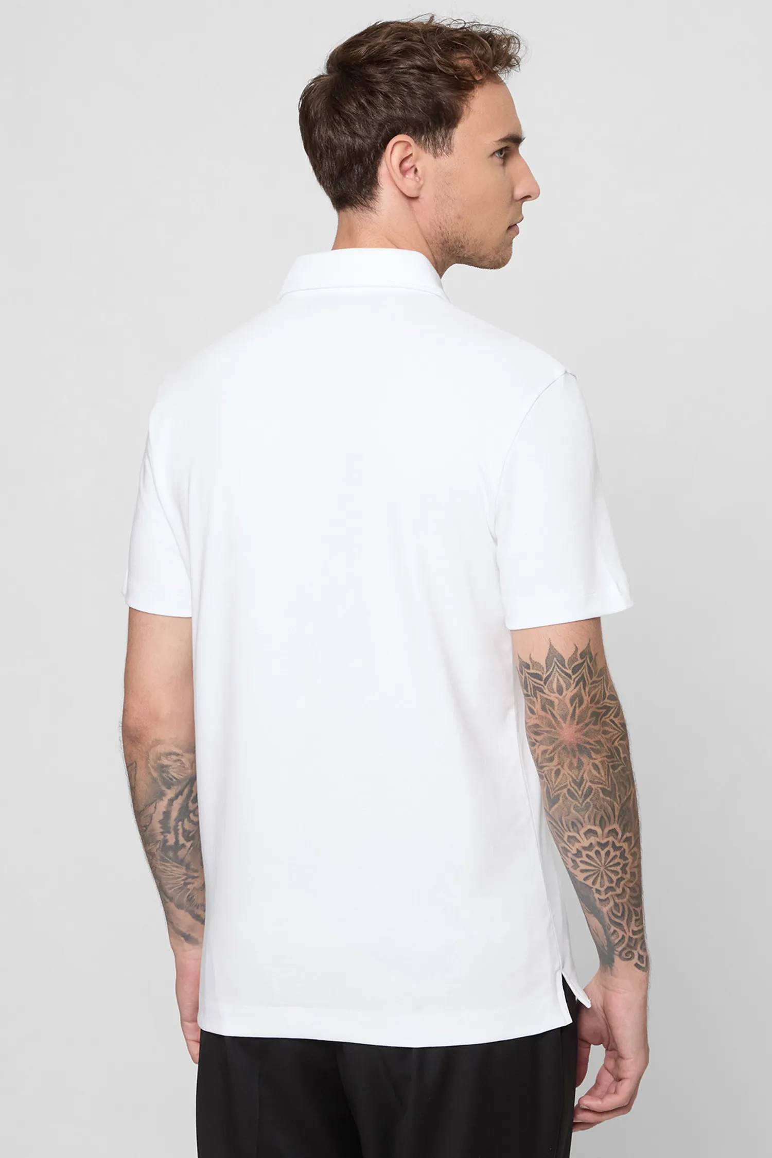 Мужское белое поло 3