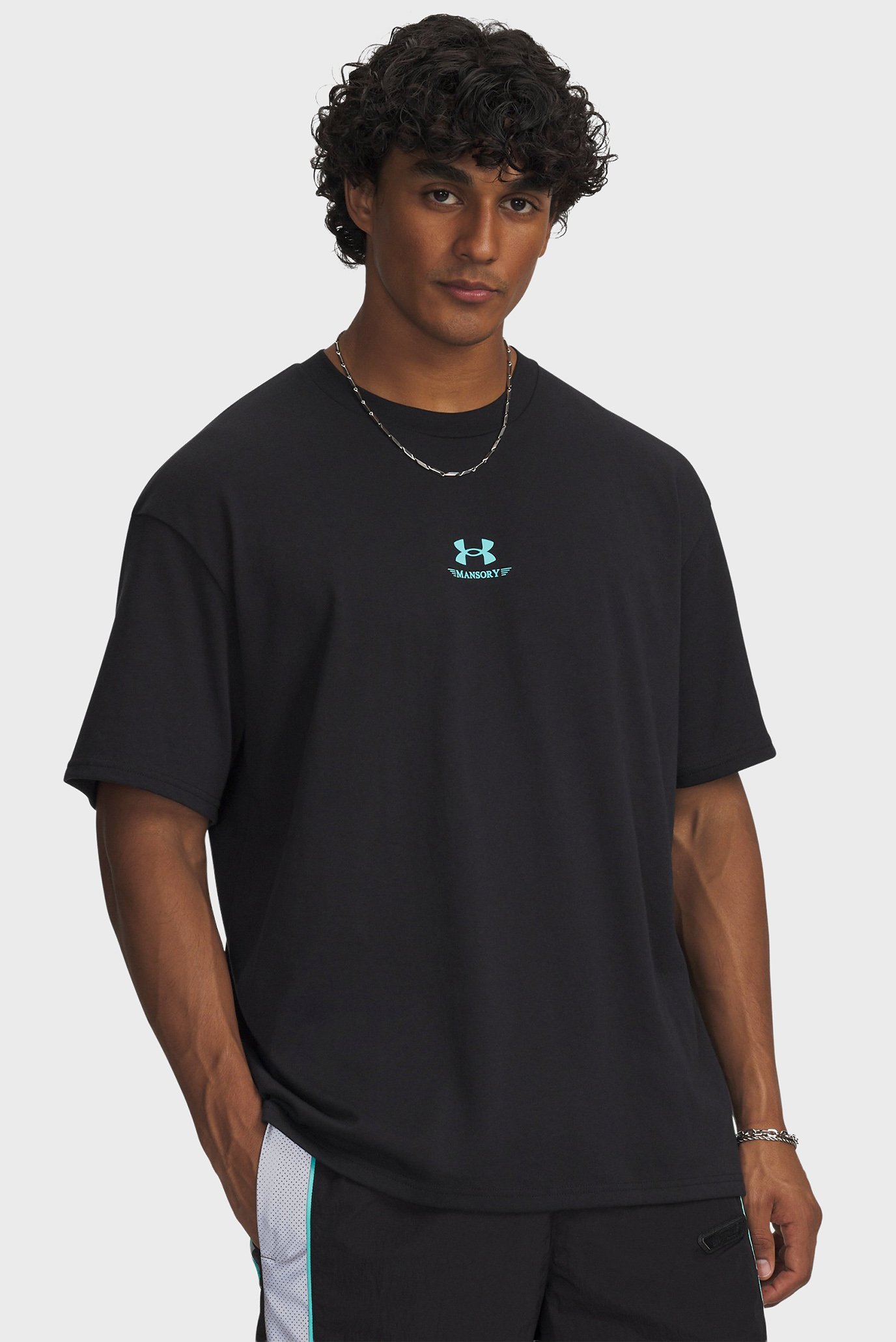 Мужская черная футболка UA x Mansory HW Cotton CC SS Черный XL Under Armour 6009095-001 Мужская черная футболка UA x Mansory HW Cotton CC SS Черный XL Under Armour 6009095-001