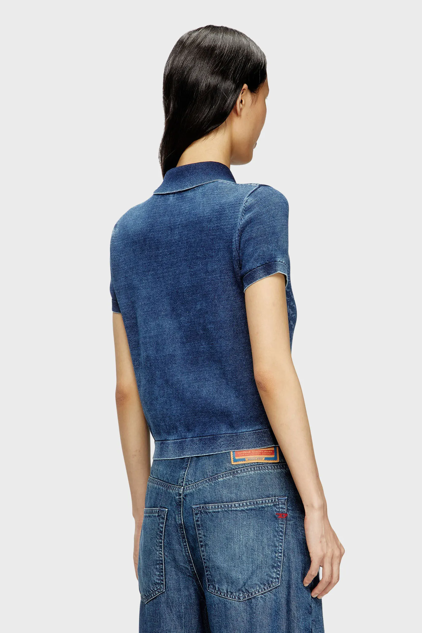 Жіночий синій кардиган M-FENNY MAGLIA 3