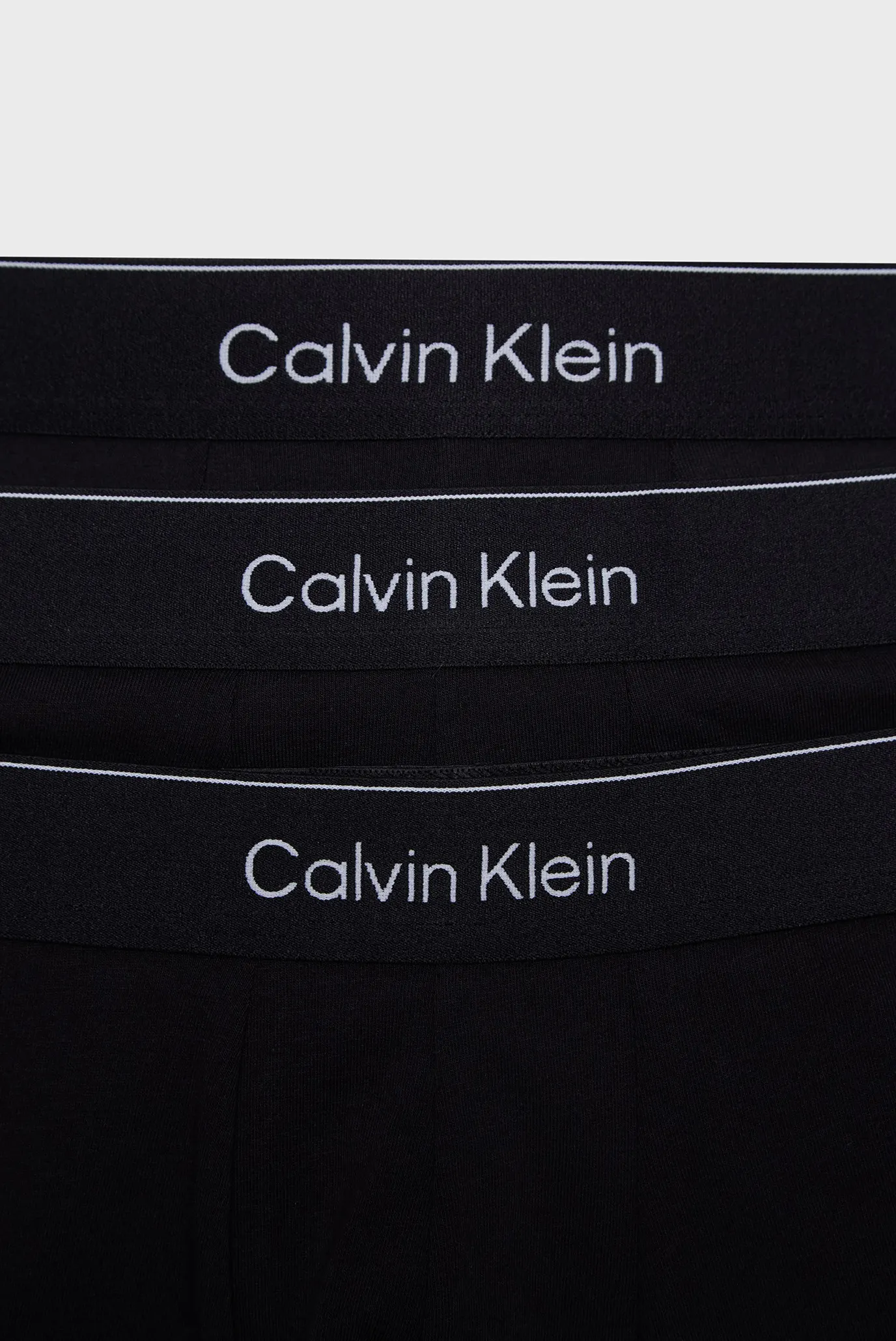 Мужские черные боксеры (3 шт) LOW RISE TRUNK 6