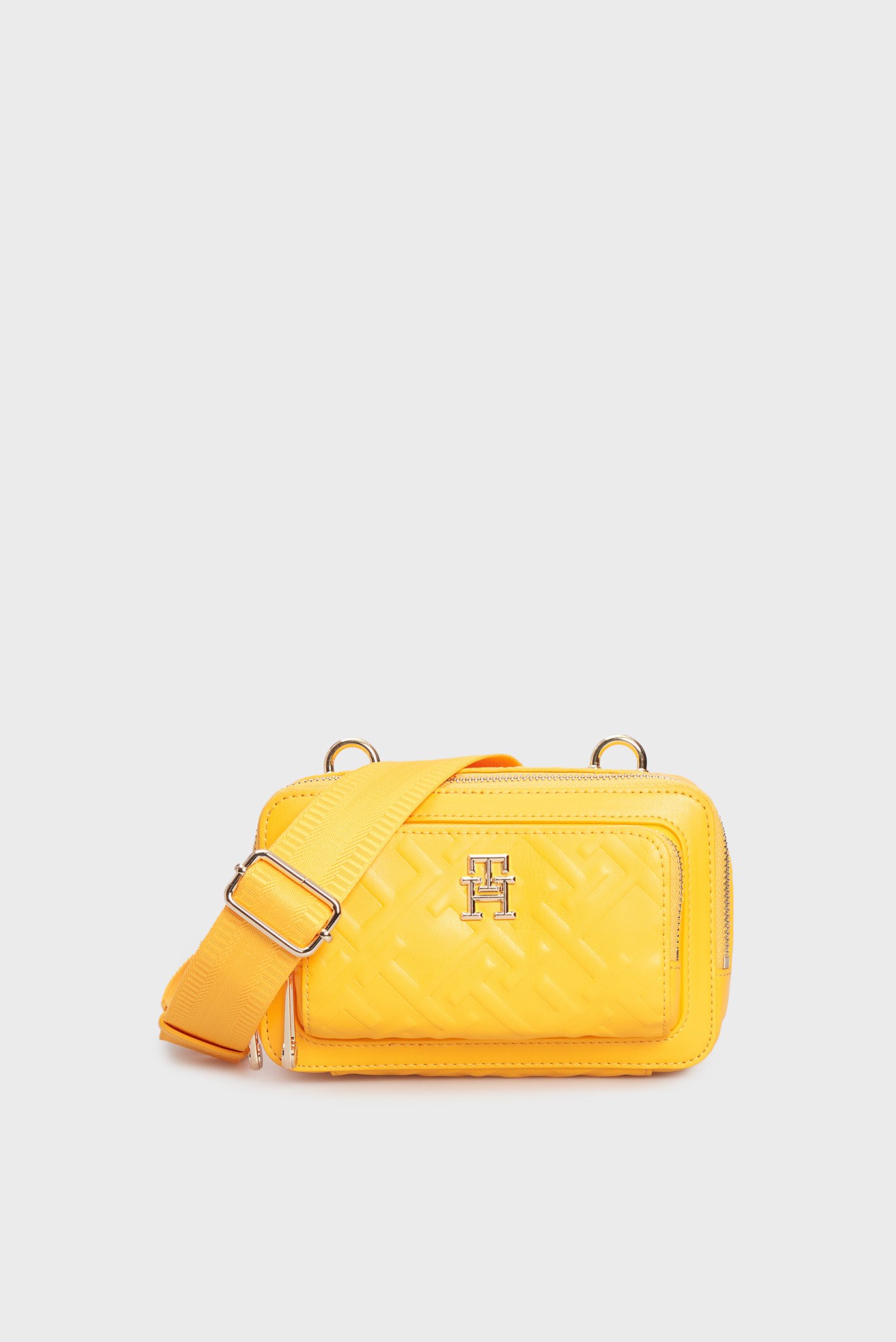 Жіноча жовта сумка з візерунком ICONIC TOMMY CAMERA BAG MONO 1