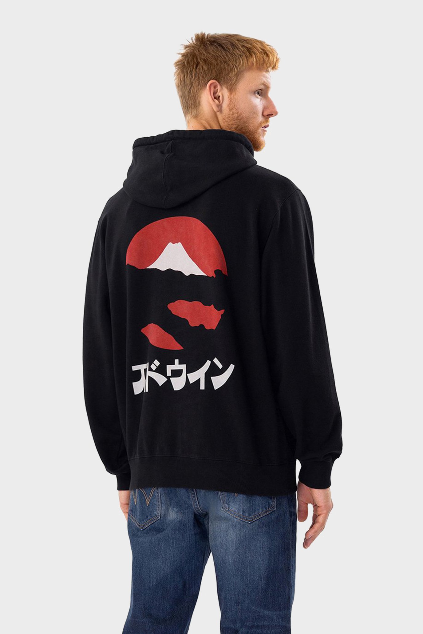 Мужское черное худи Kamifuji Hoodie 1