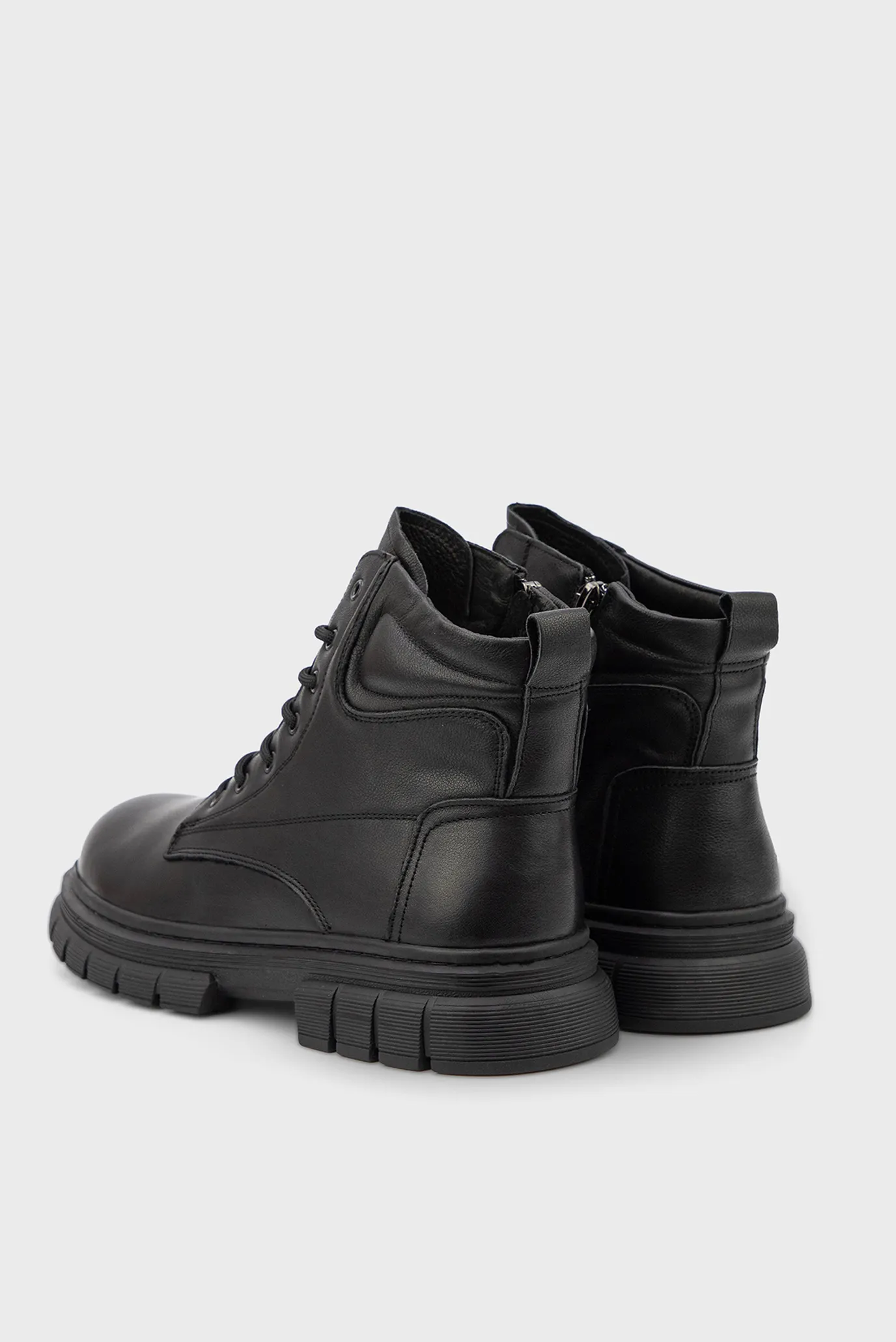 Чоловічі чорні шкіряні черевики 4