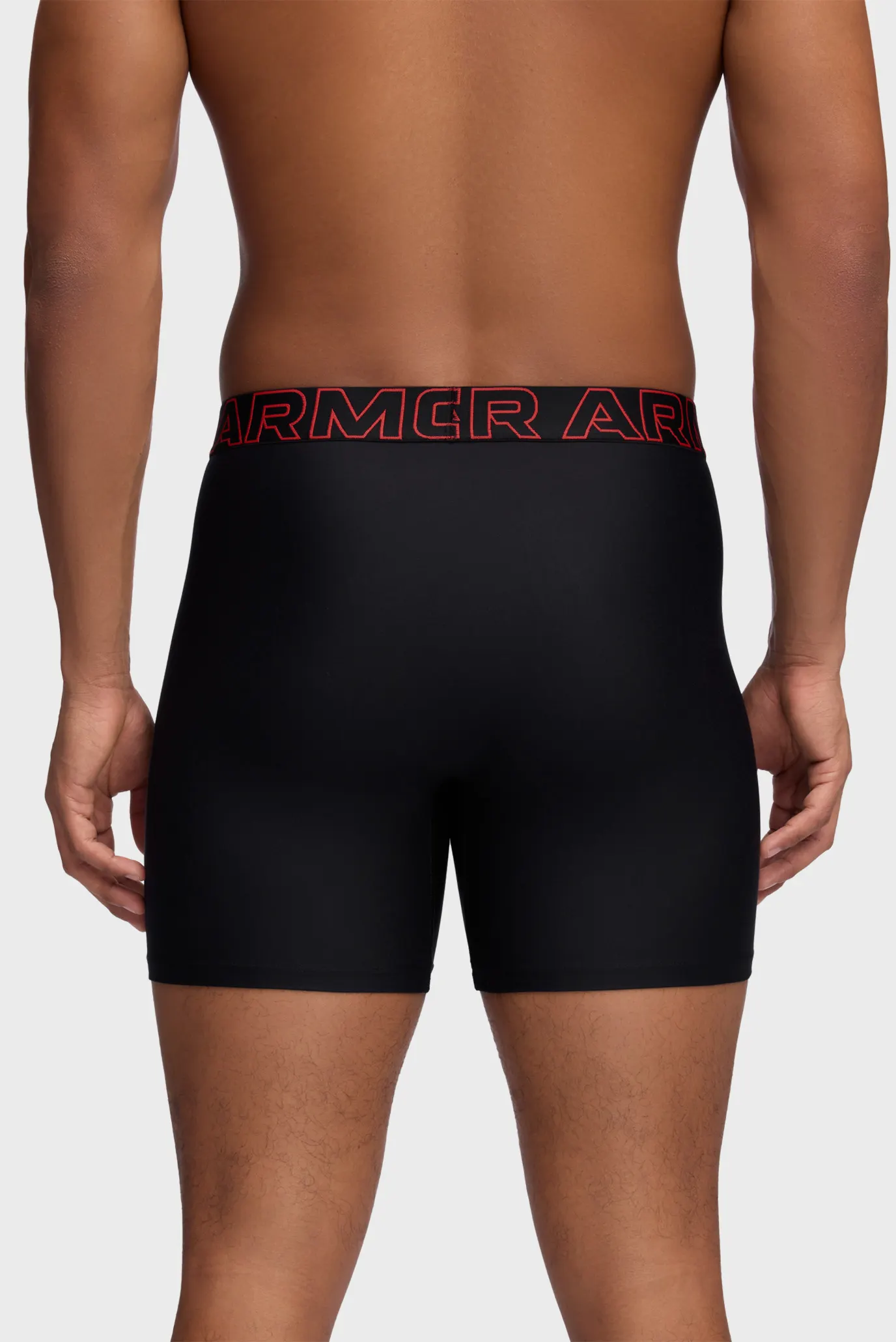 Чоловічі чорні боксери (3 шт) UA PERFORMANCE TECH - SOLID 6 IN 3PK 3