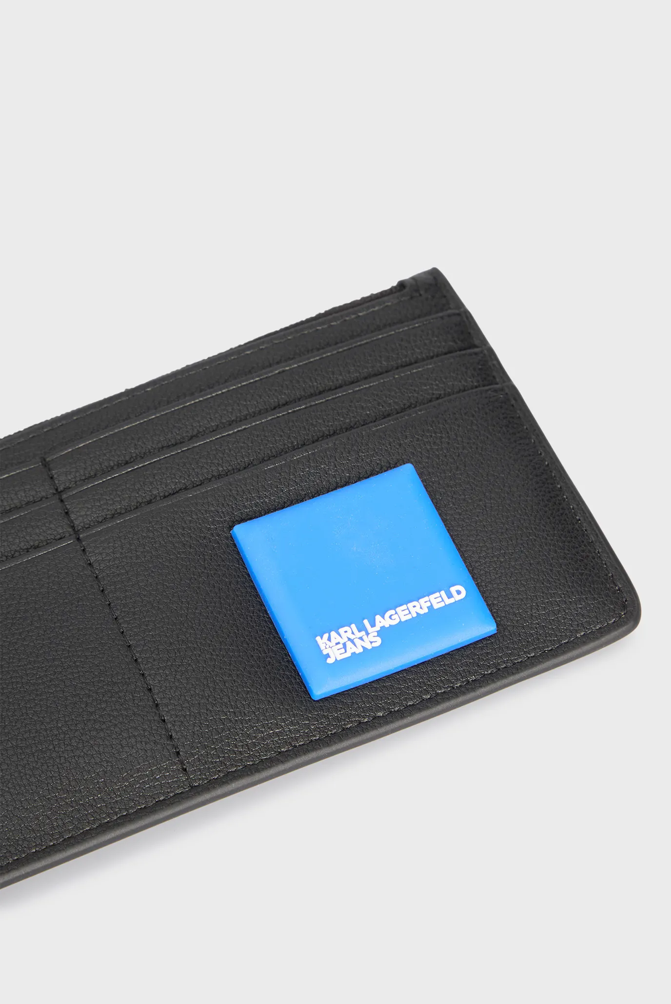 Жіночий чорний гаманець klj box logo xl cardholder 5