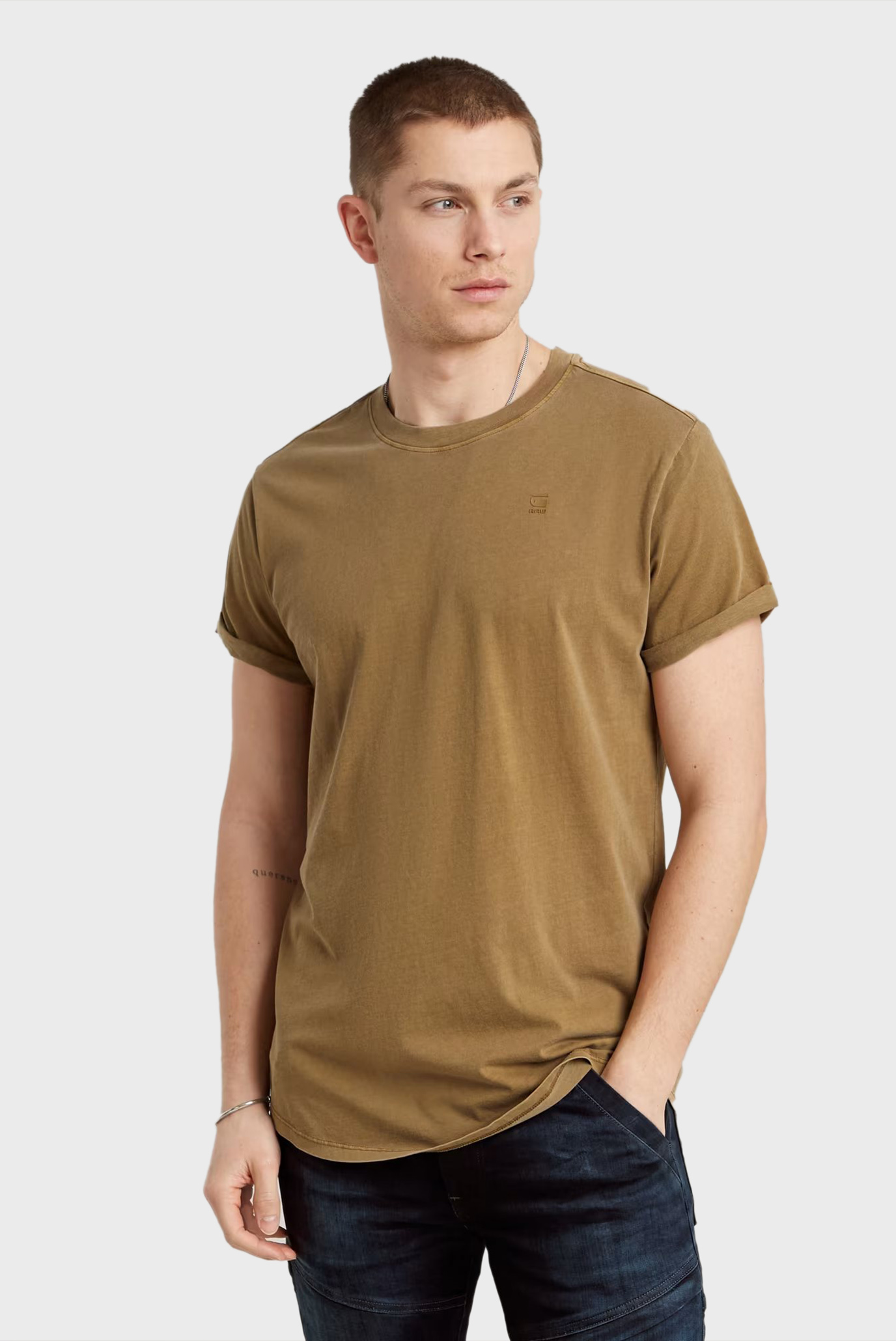 Мужская коричневая футболка Lash r t s/s 1