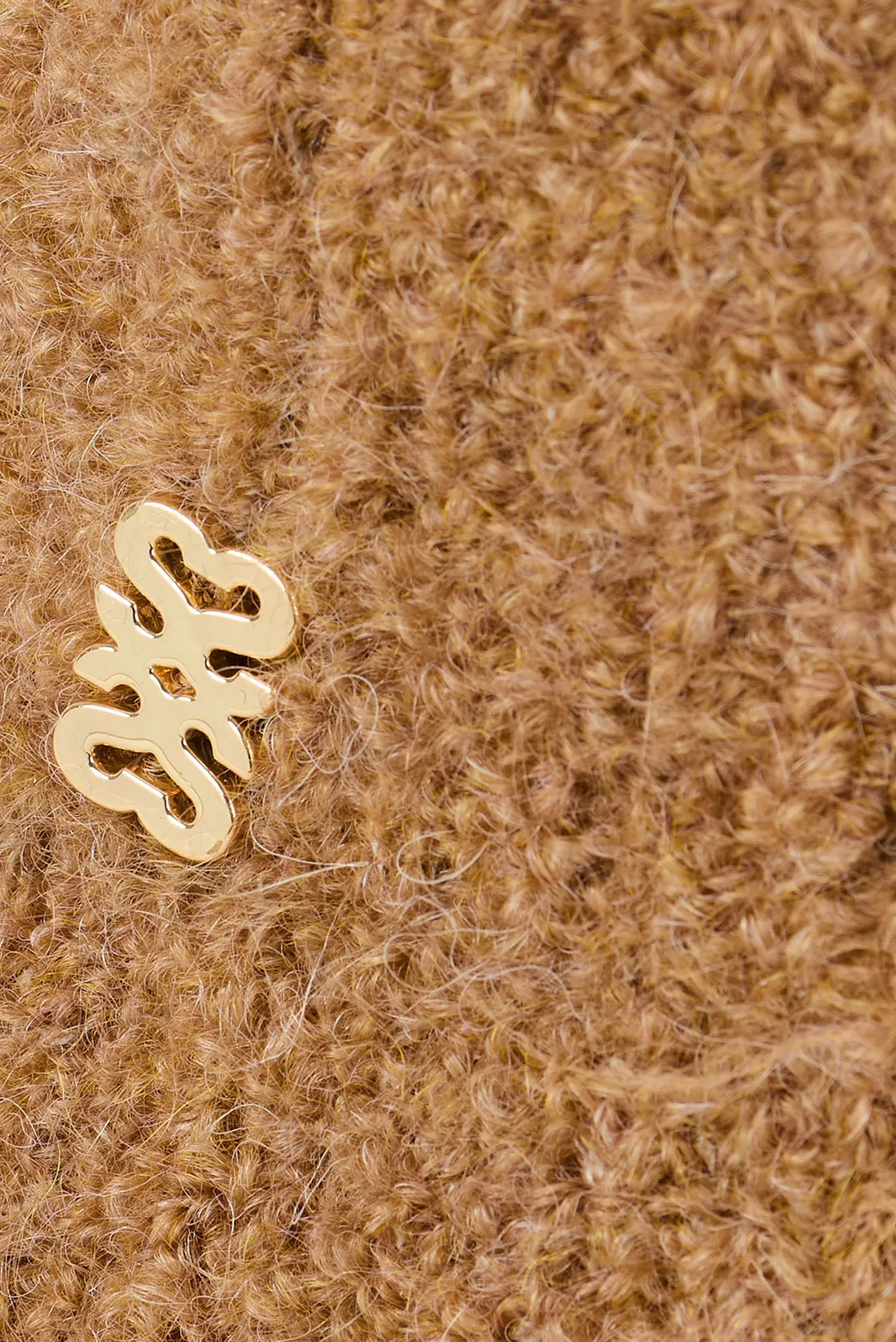 Женская коричневая шерстяная панама 2