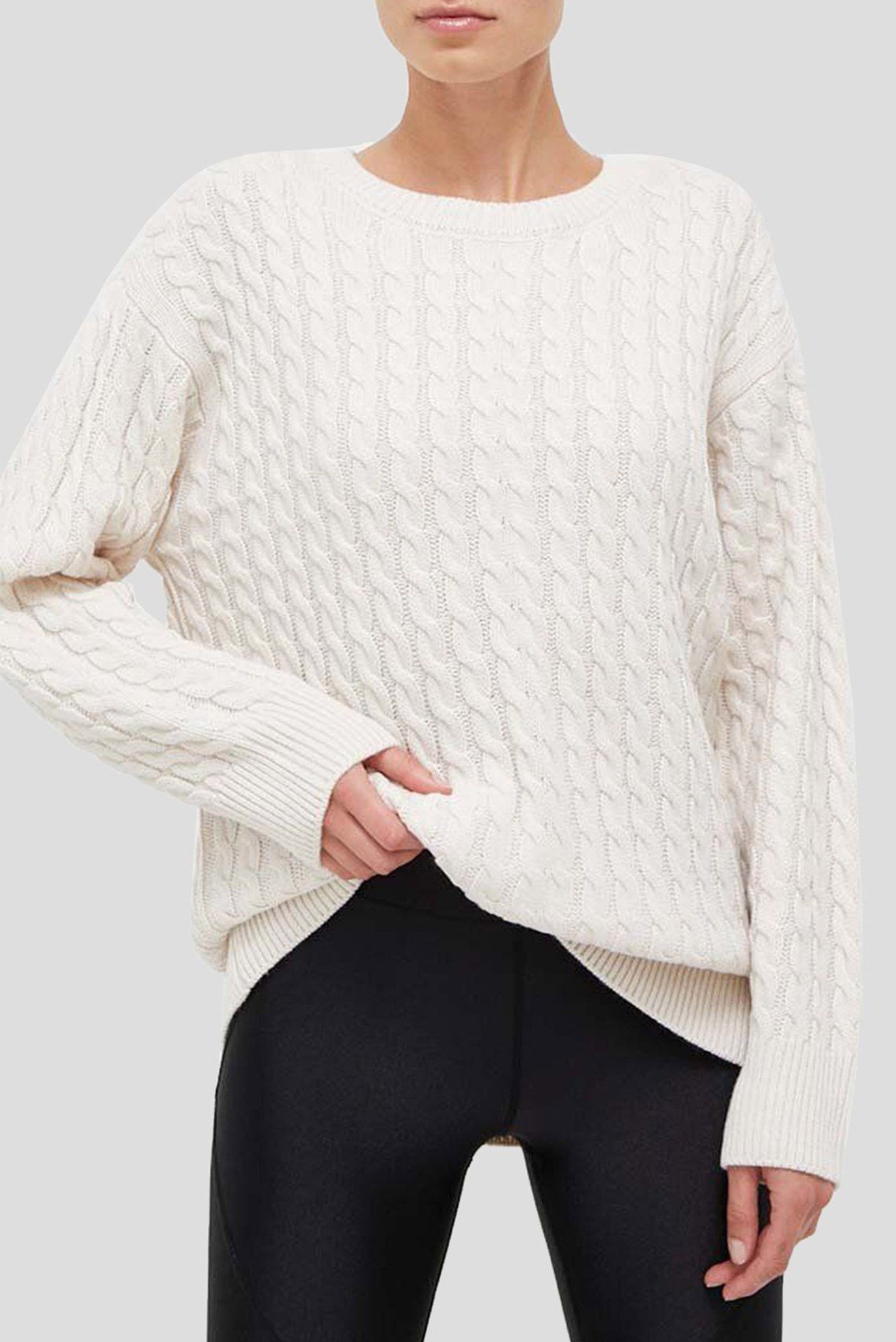 Женский белый свитер Белый XS DKNY DP3T9512 Женский белый свитер Белый XS DKNY DP3T9512