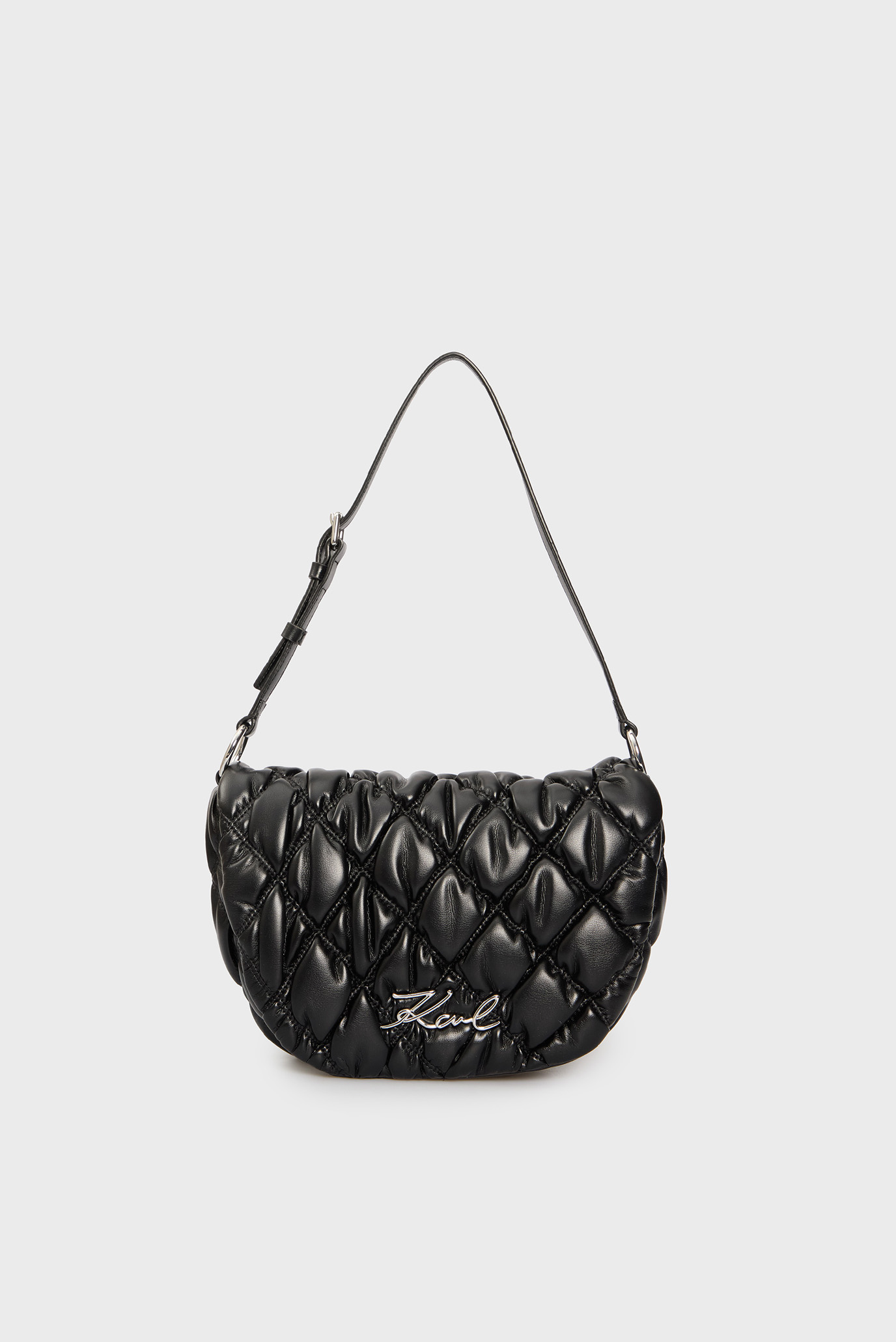 Женская черная сумка SIGNATURE KUILT FLAP SHB Черный ONESIZE Karl Lagerfeld 246W3006 Женская черная сумка SIGNATURE KUILT FLAP SHB Черный ONESIZE Karl Lagerfeld 246W3006
