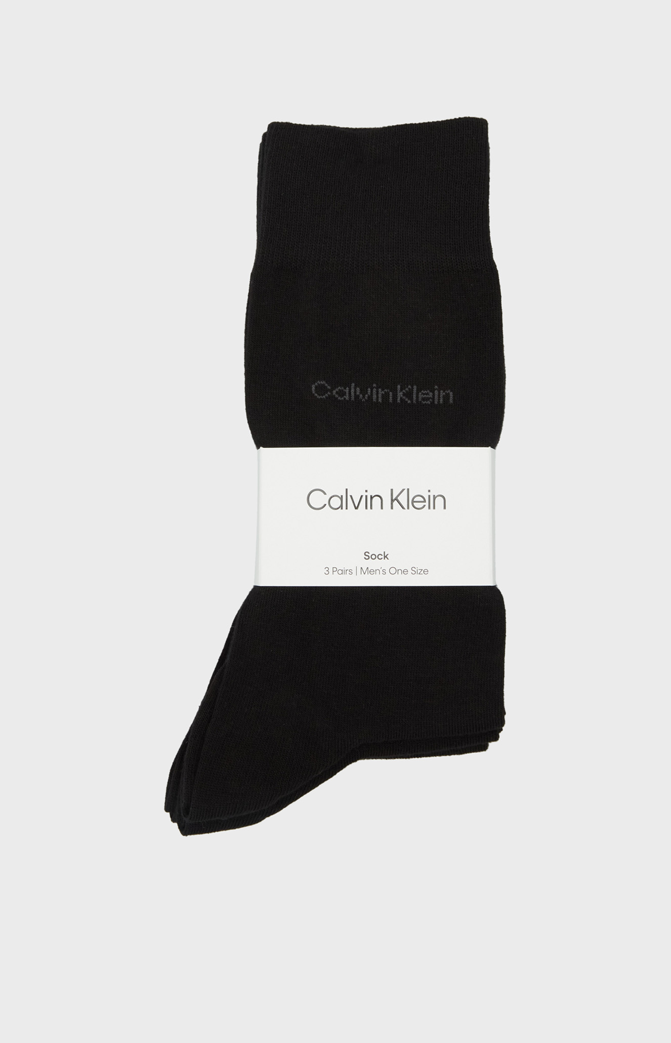 Чоловічі чорні шкарпетки (3 пари) CK 1