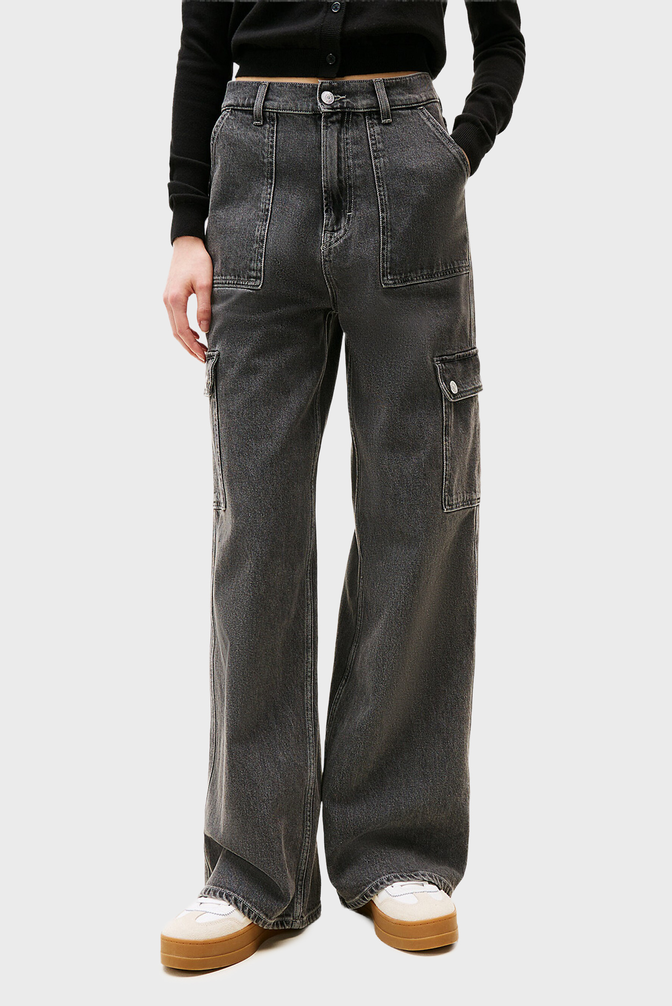 Женские серые джинсы CLAIRE HR CARGO Серый 24-32 Tommy Jeans DW0DW20483 Женские серые джинсы CLAIRE HR CARGO Серый 24-32 Tommy Jeans DW0DW20483