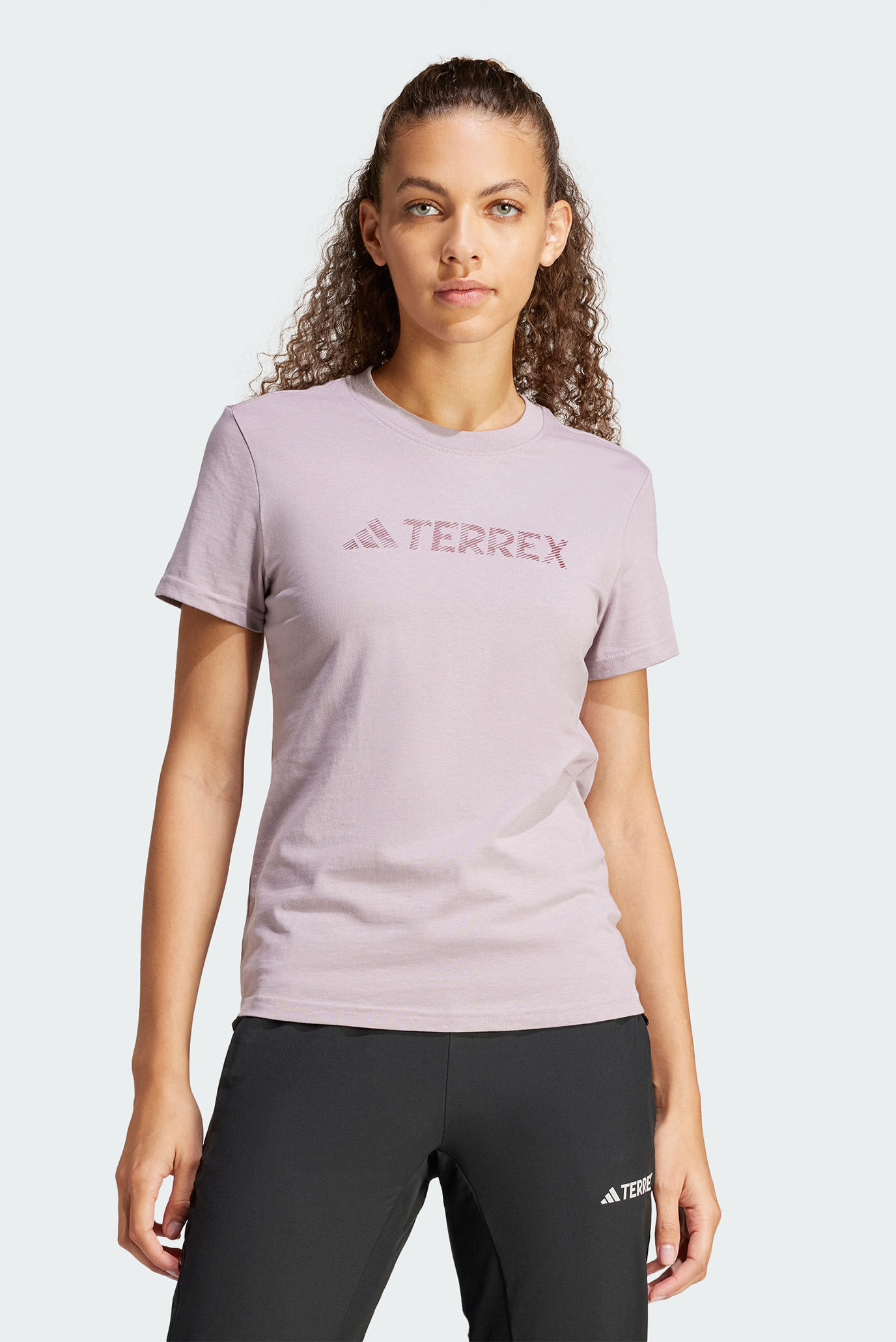 Женская сиреневая футболка Terrex Classic Logo 1