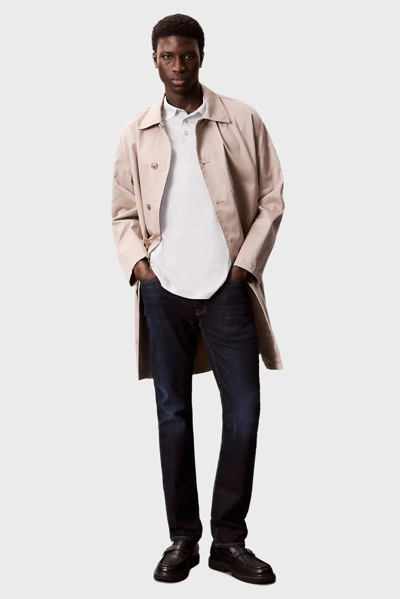 Чоловіче біле поло SUPIMA CHEST 4