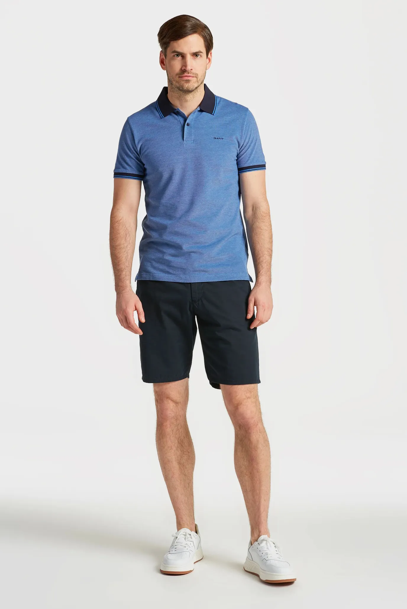 Мужское синее поло 2