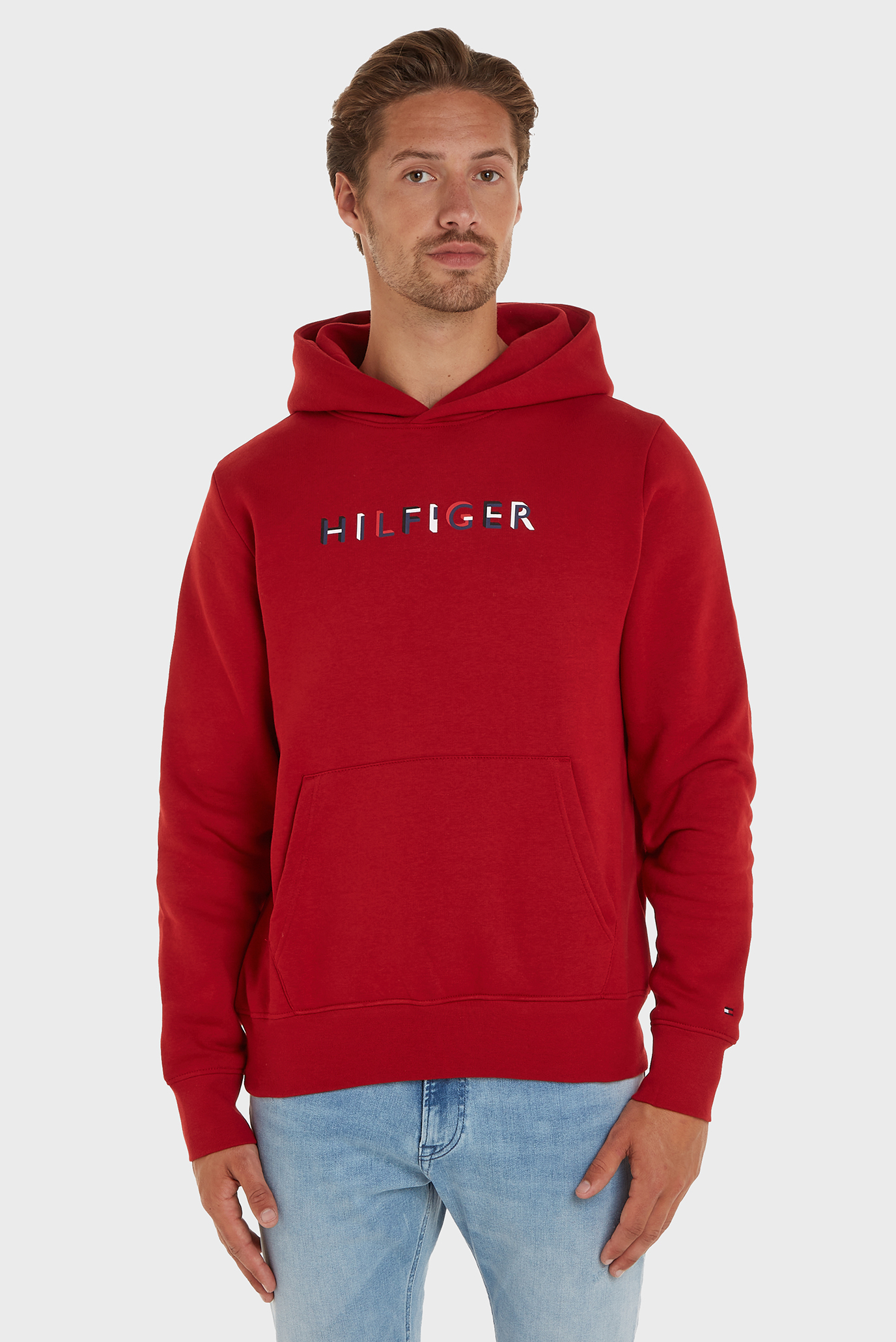 Мужское красное худи RWB HILFIGER HOODY Красный M Tommy Hilfiger MW0MW32014 Мужское красное худи RWB HILFIGER HOODY Красный M Tommy Hilfiger MW0MW32014