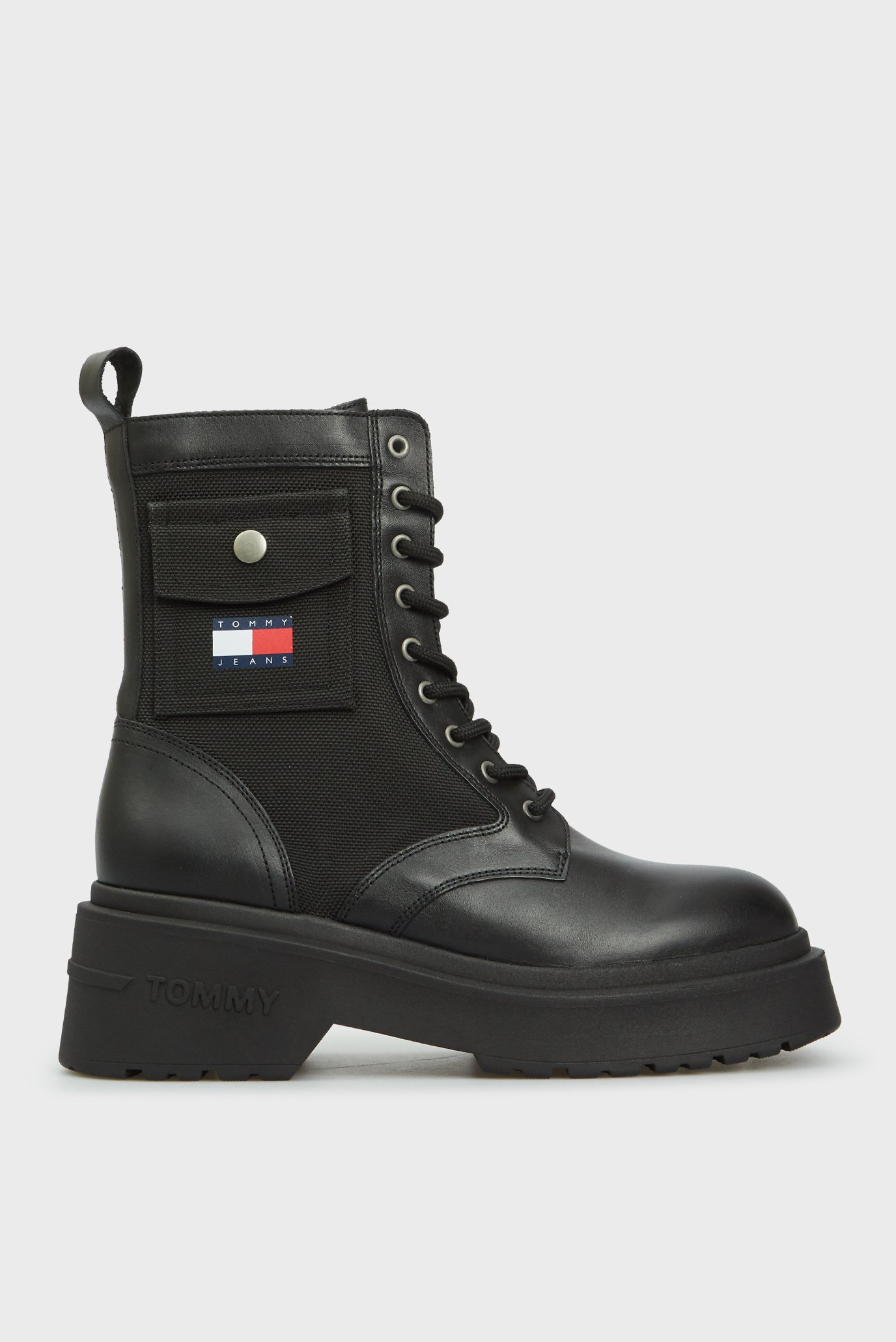 Женские черные ботинки TJW CHUNKY COMBAT BOOT 1