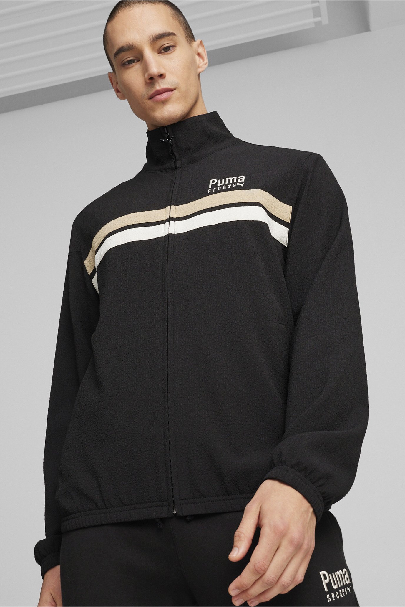 Мужская черная спортивная кофта PUMA TEAM Men's Track Jacket 1