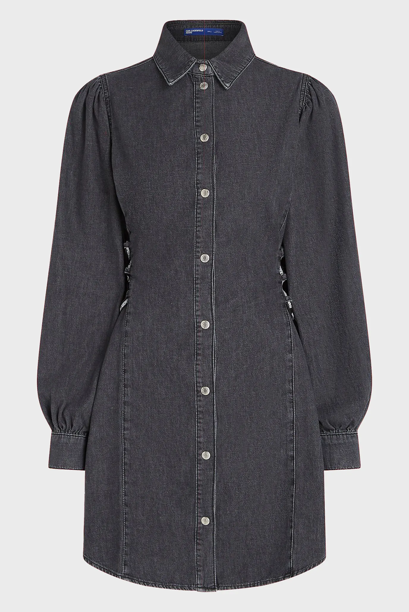 Женское темно-серое джинсовое платье KLJ DENIM TIED DRESS 5