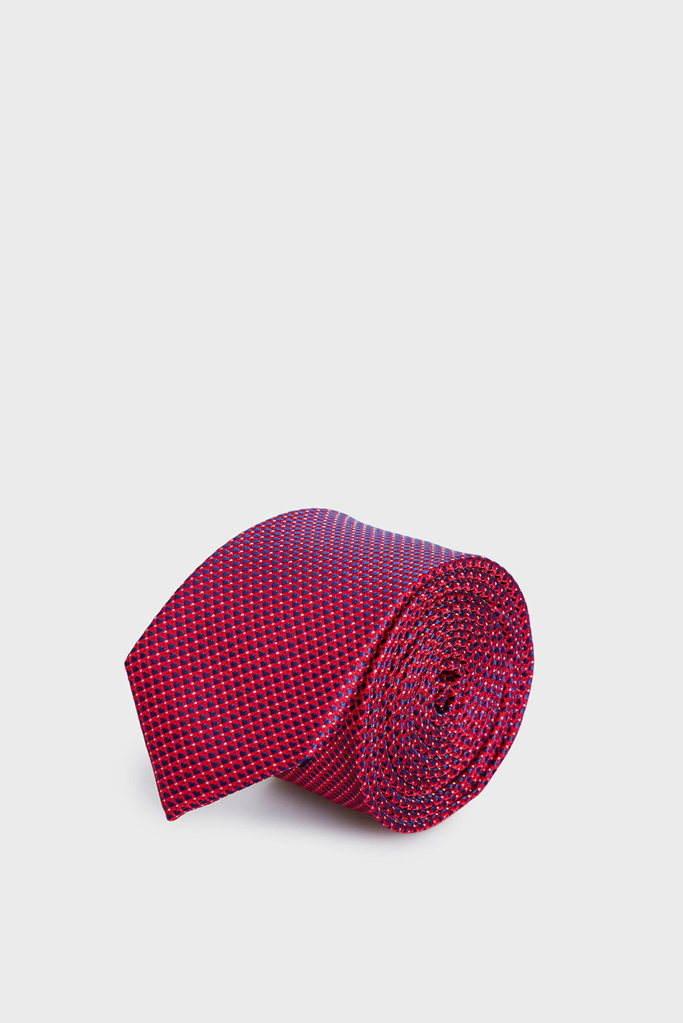 Мужской красный шелковый галстук с узором 1