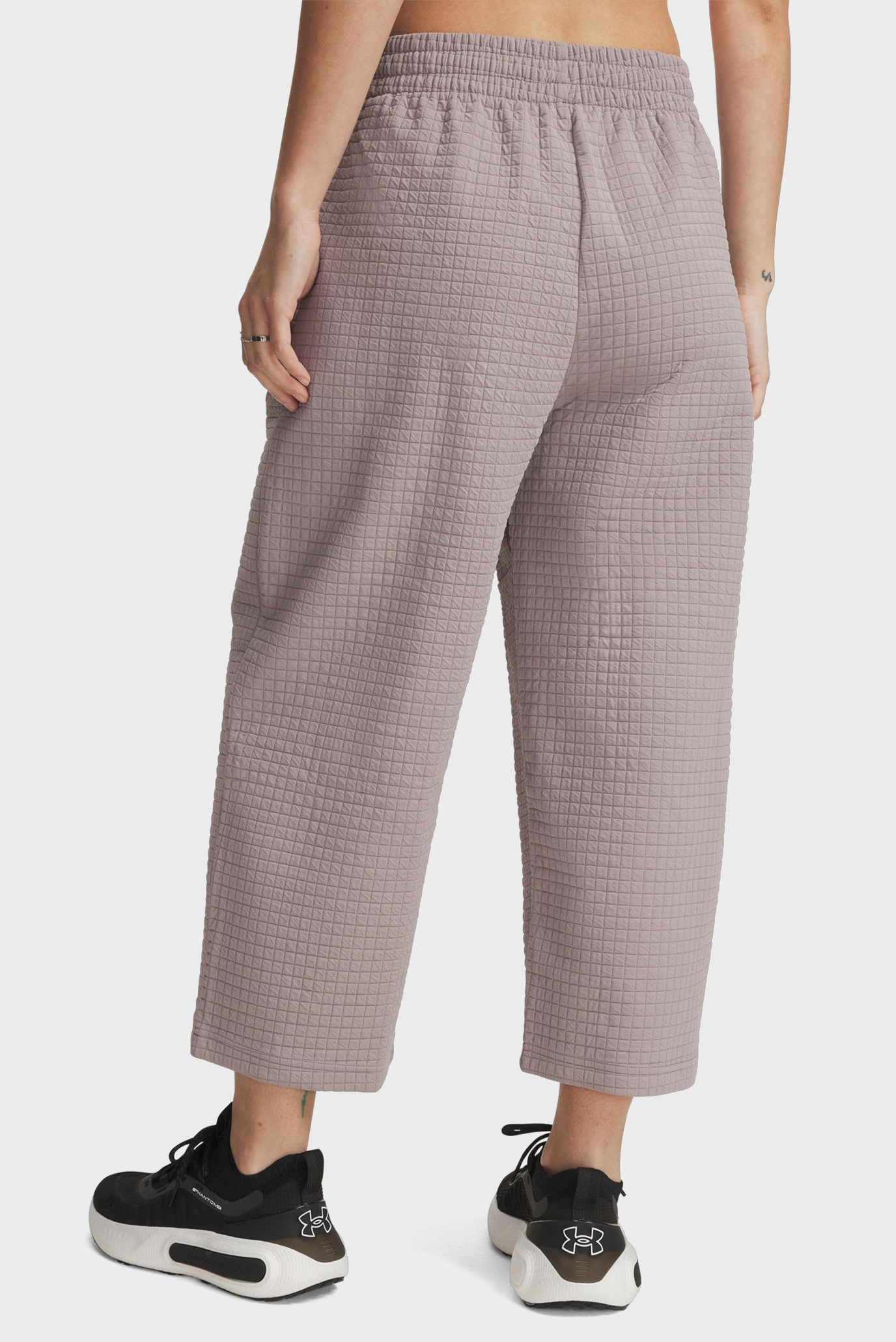 Женские пудровые спортивные брюки Unstoppable Flc Grid Crop Розовый S Under Armour 1386492-015 Женские пудровые спортивные брюки Unstoppable Flc Grid Crop Розовый S Under Armour 1386492-015