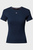 Женская темно-синяя футболка TJW SLIM ESSENTIAL RIB SS EXT