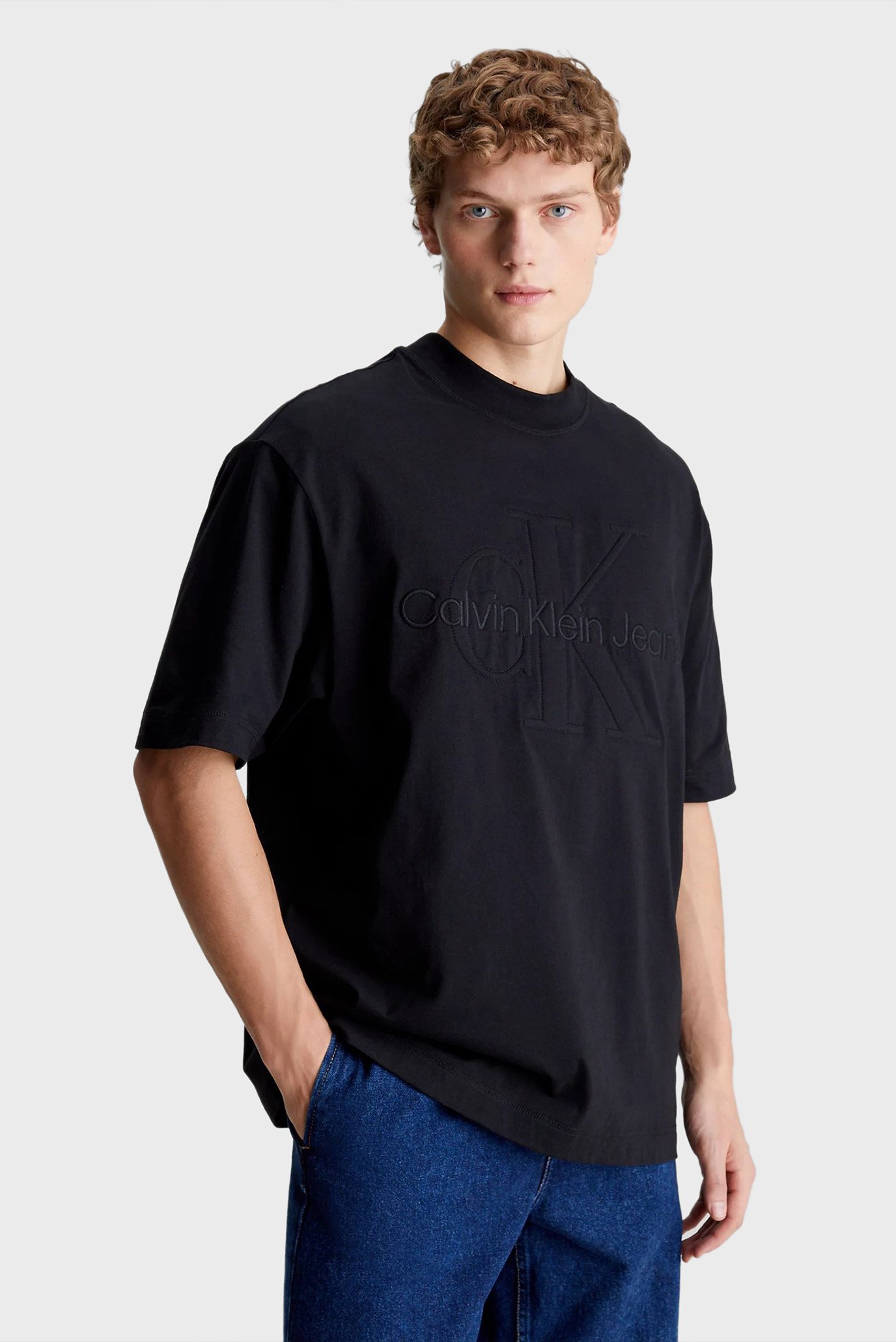 Мужская черная футболка PREMIUM MONOLOGO TEE 1