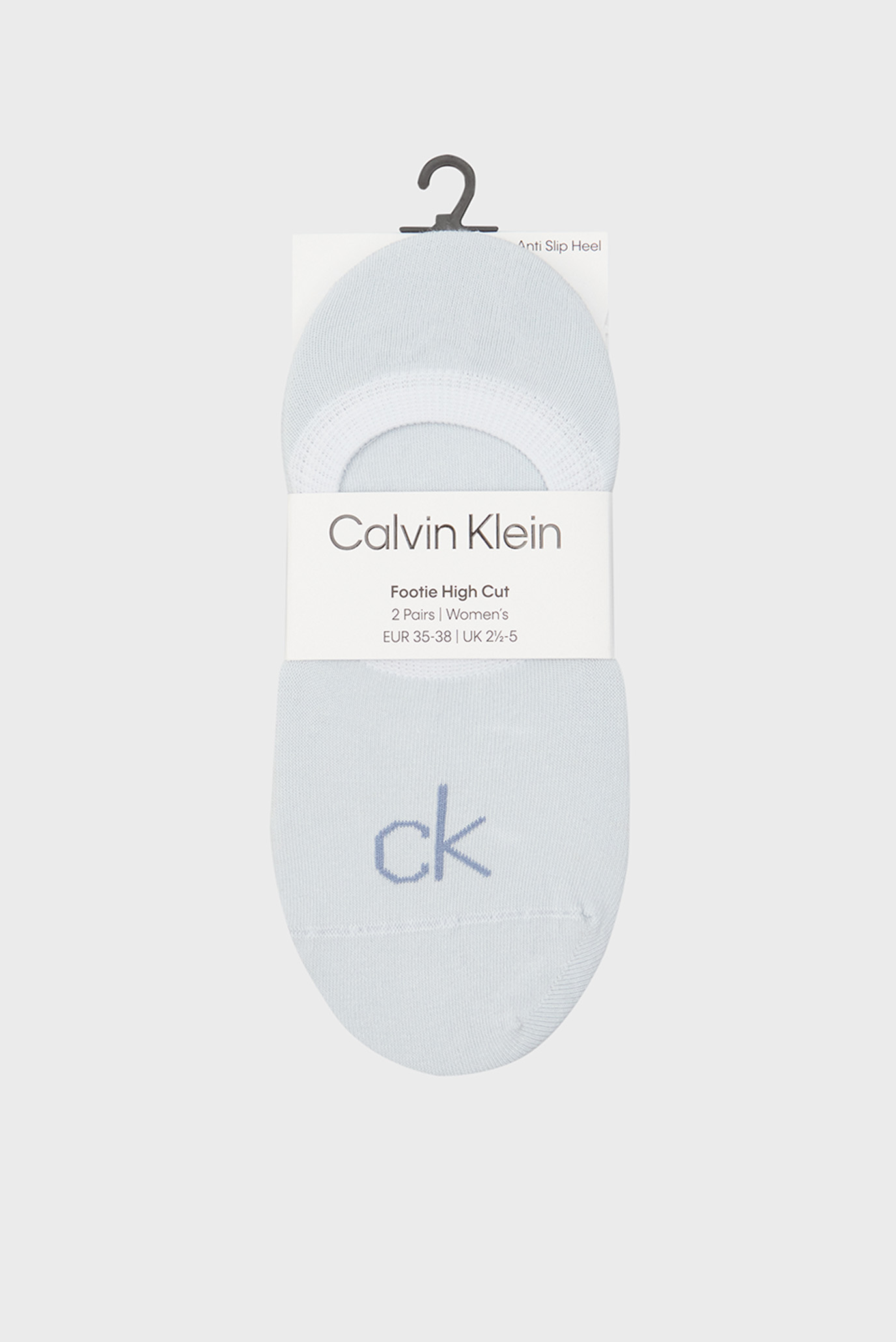 Женские голубые следы (2 пары) HIGH CUT Голубой 39-42 Calvin Klein 701228801 Женские голубые следы (2 пары) HIGH CUT Голубой 39-42 Calvin Klein 701228801