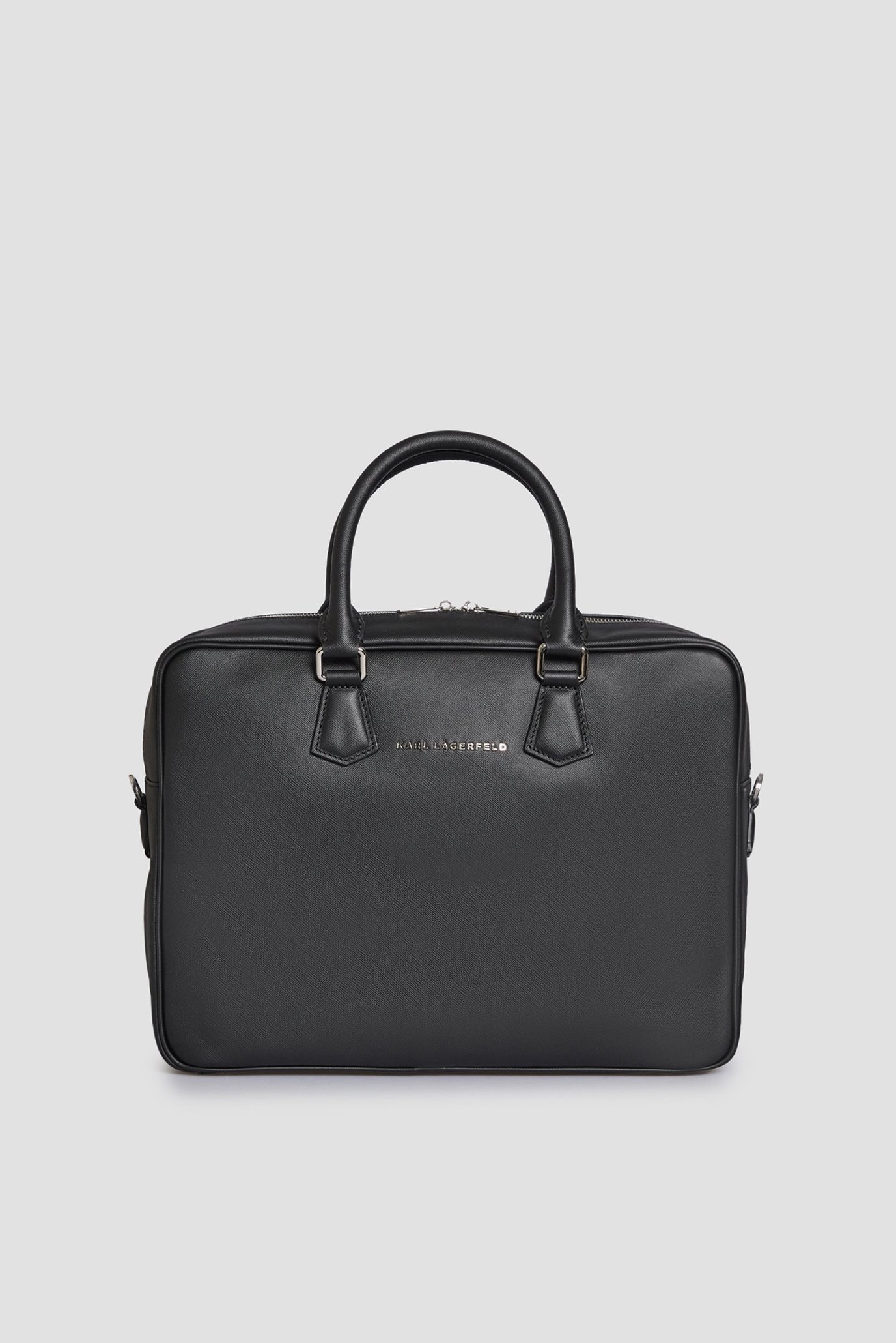 Мужская черная кожаная сумка для ноутбука Черный ONESIZE Karl Lagerfeld 551455.815904;990 Мужская черная кожаная сумка для ноутбука Черный ONESIZE Karl Lagerfeld 551455.815904;990