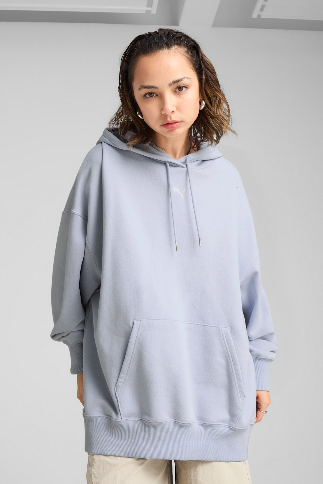 Жіноче блакитне худі WARDROBE ESS Oversized Hoodie Women 1