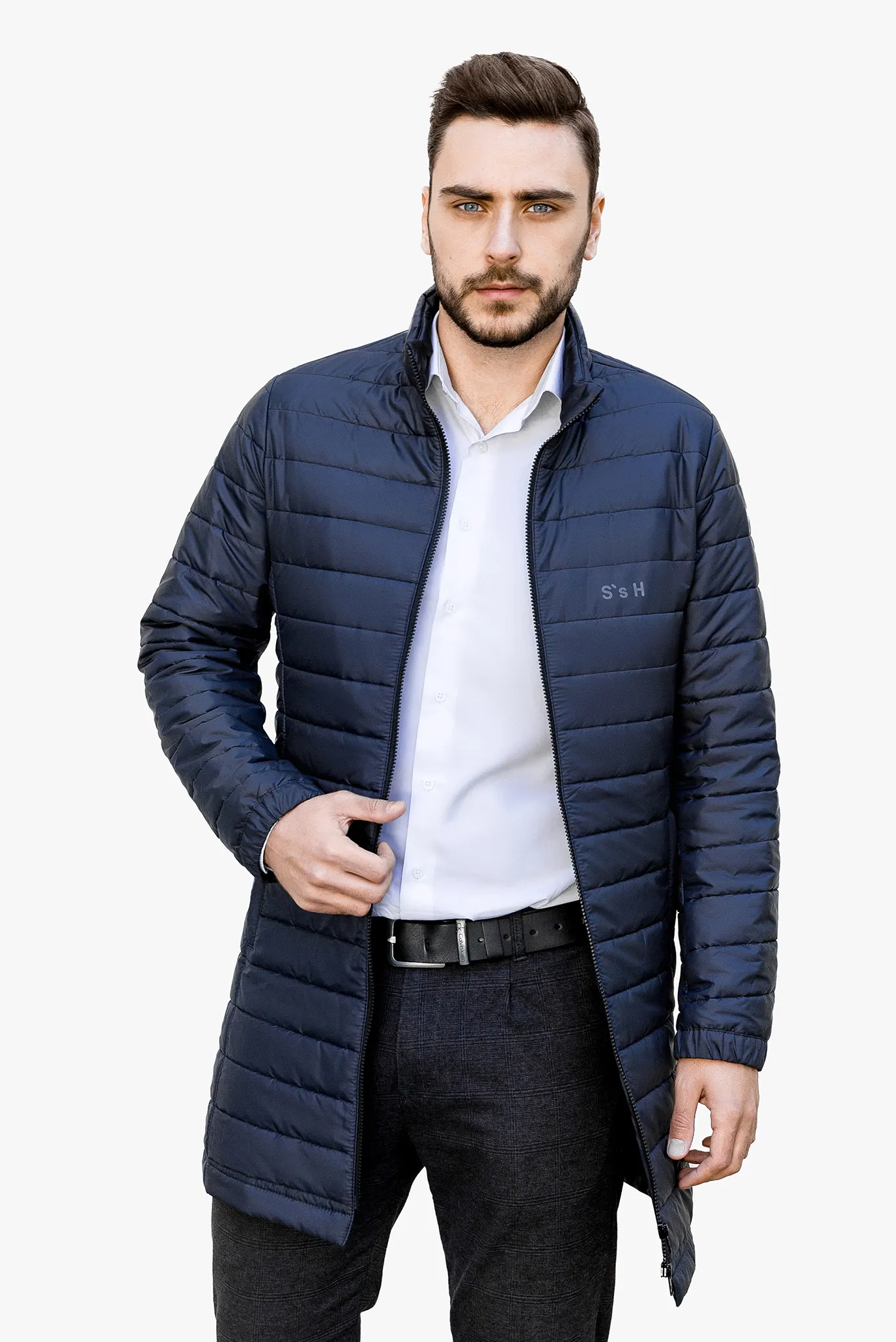 Мужская темно-синяя куртка 2