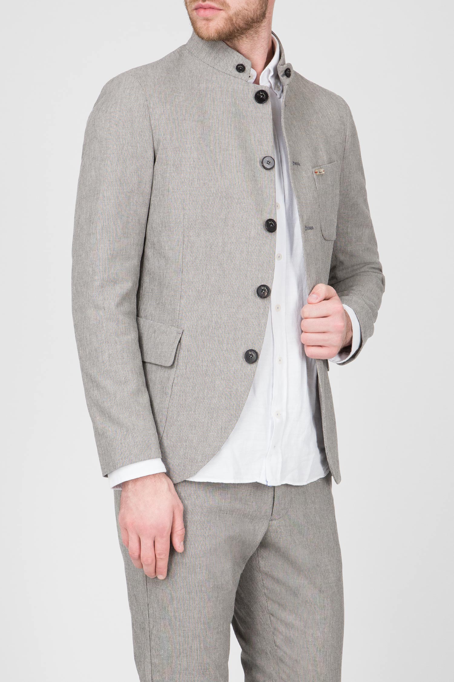 Мужской серый пиджак 1