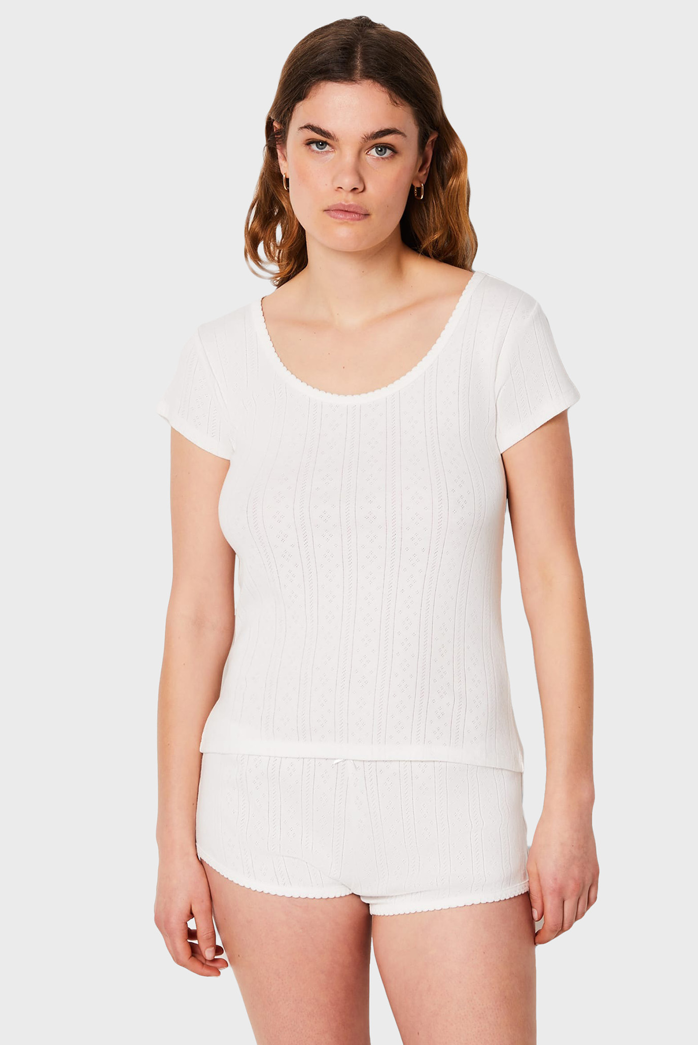 Женская белая футболка POLLY 1